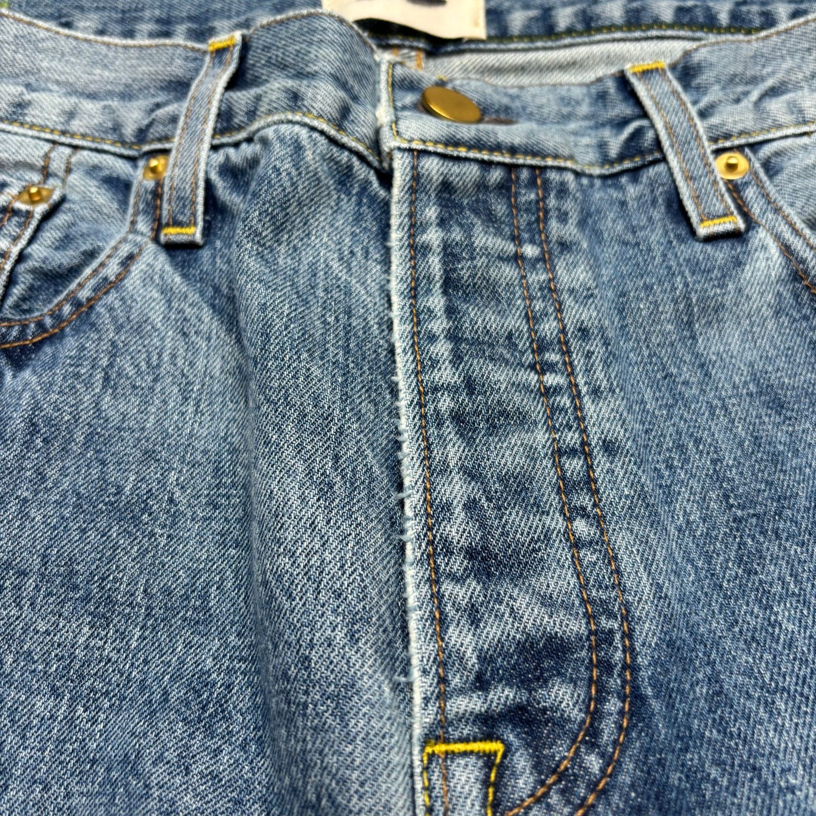 Sid Mashburn $175 Sid Mashburn Slim Straight Jeans 35x32 Made in USA Size US 35 - 11 Thumbnail
