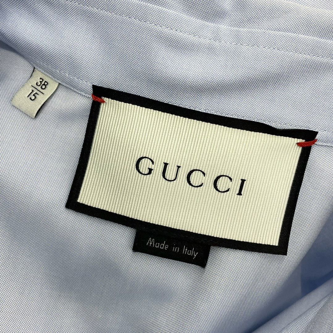 Gucci Gucci Size 38 Floral blue long-sleeved shirt 2501-Nextarrow Size US XXS / EU 40 - 5 Thumbnail