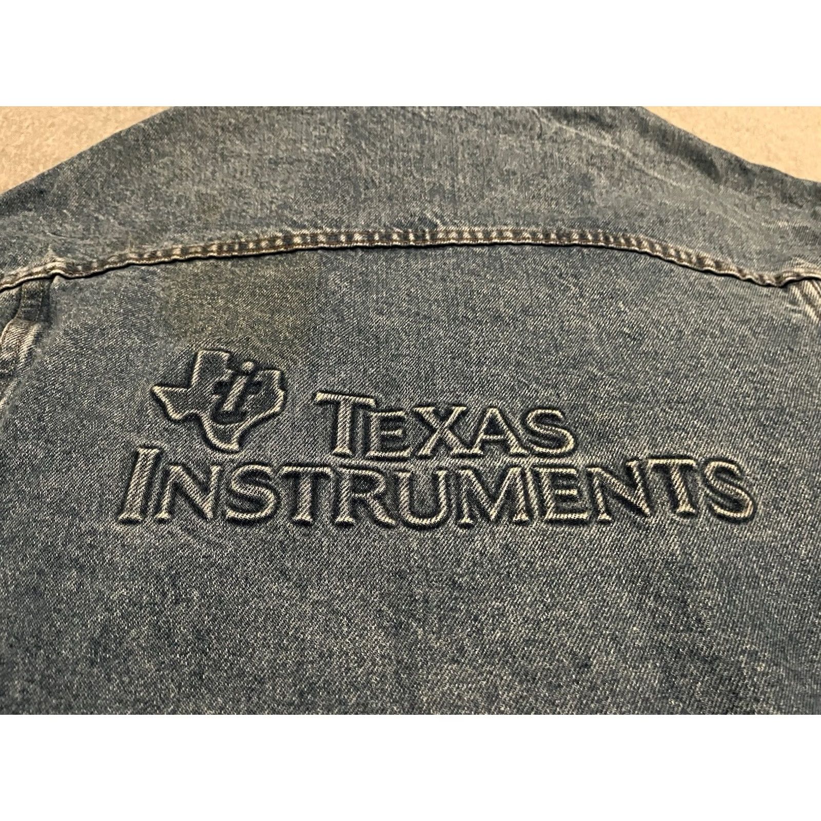 Vintage VINTAGE Tyca Texas Instruments Denim Jean Jacket Large Men Blue Denim Jacket Mens L Size US 33 - 2 Thumbnail