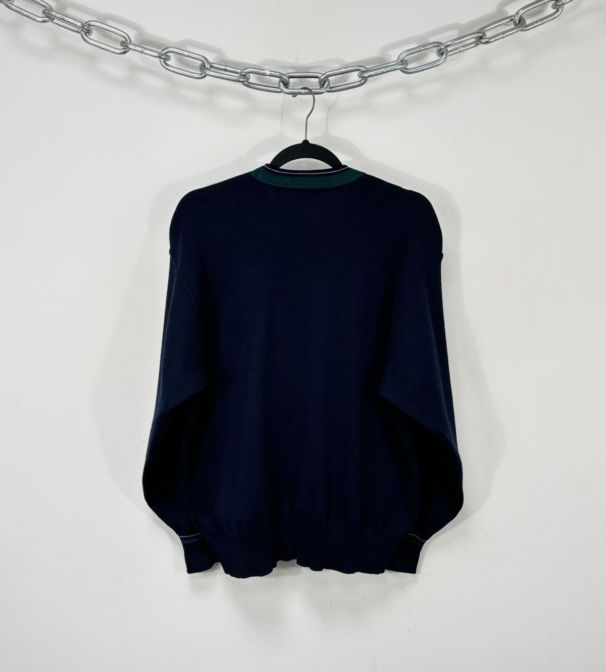 Paul & Shark Paul & Shark Navy Blue Wool Blend Pocket Cardigan Sweater Size US S / EU 44-46 / 1 - 16 Thumbnail