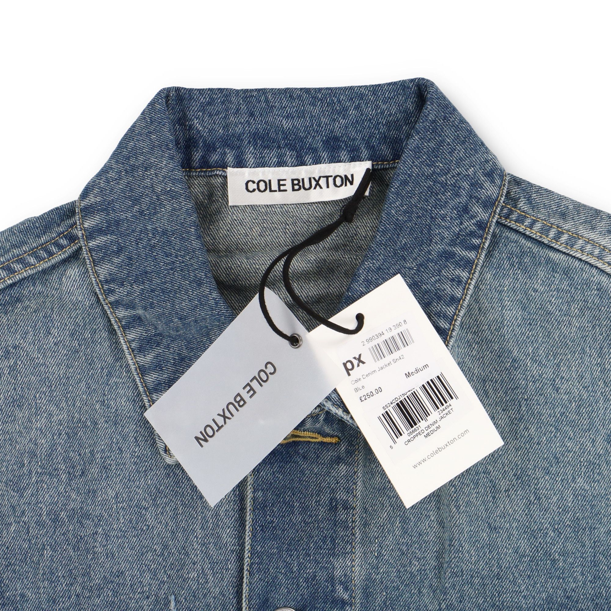 Cole Buxton Blue Distressed Oversized Denim Jacket Size US M / EU 48-50 / 2 - 5 Thumbnail