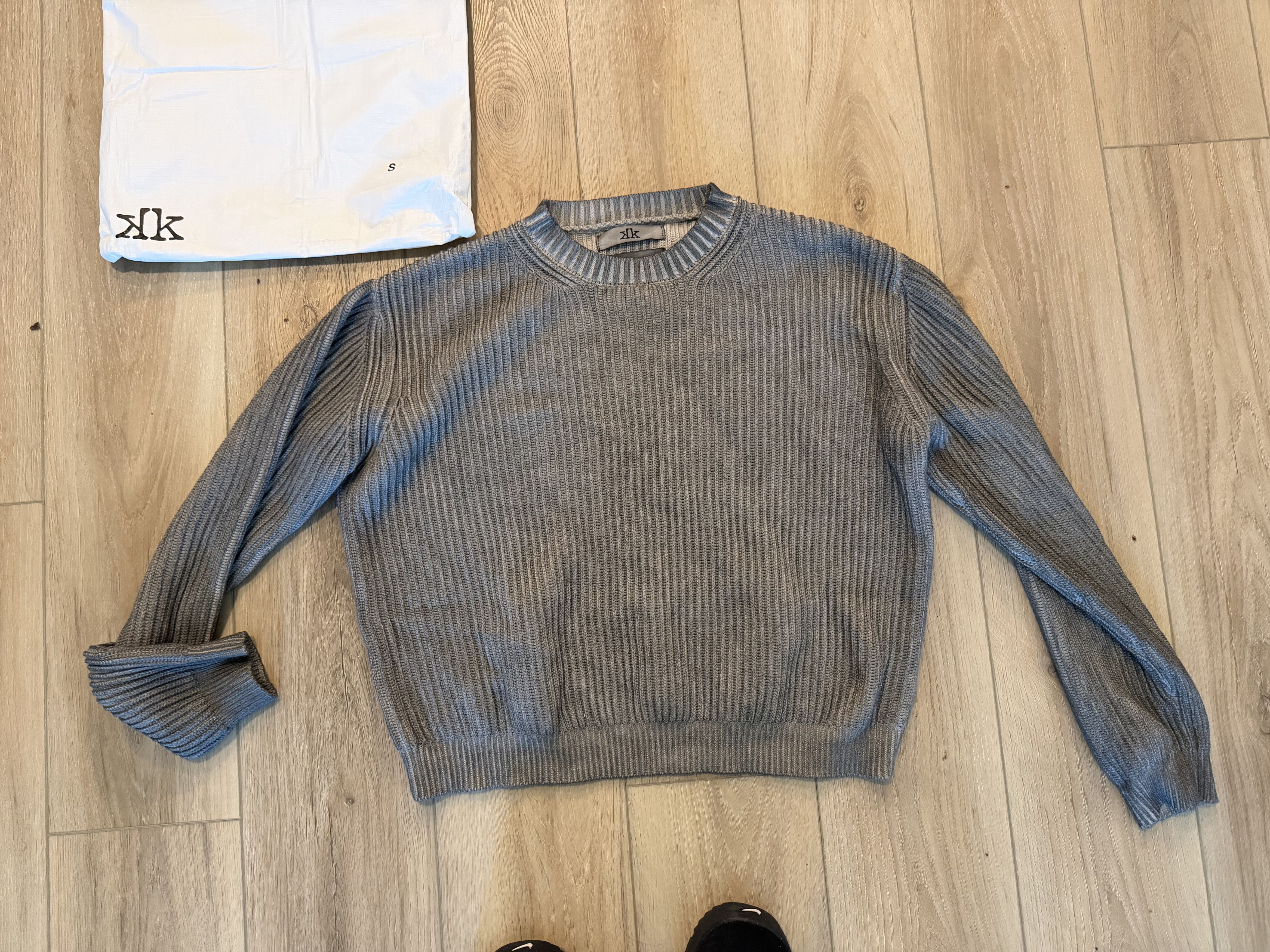 K-Two Studios KTWO STUDIOS DYED KNIT SWEATER (CHARCOAL) | Grailed