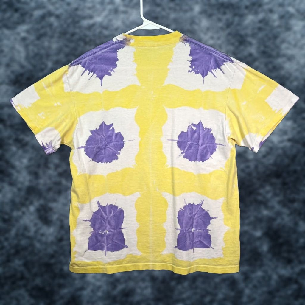 Vintage VINTAGE 90s Tie-Dye Yellow & Purple Graphic T-Shirt XL Sof Tee Mens Short Sleeve Crew Neck Cotton Made In USA 1990s Theme 90s Size US XL / EU 56 / 4 - 1 Thumbnail