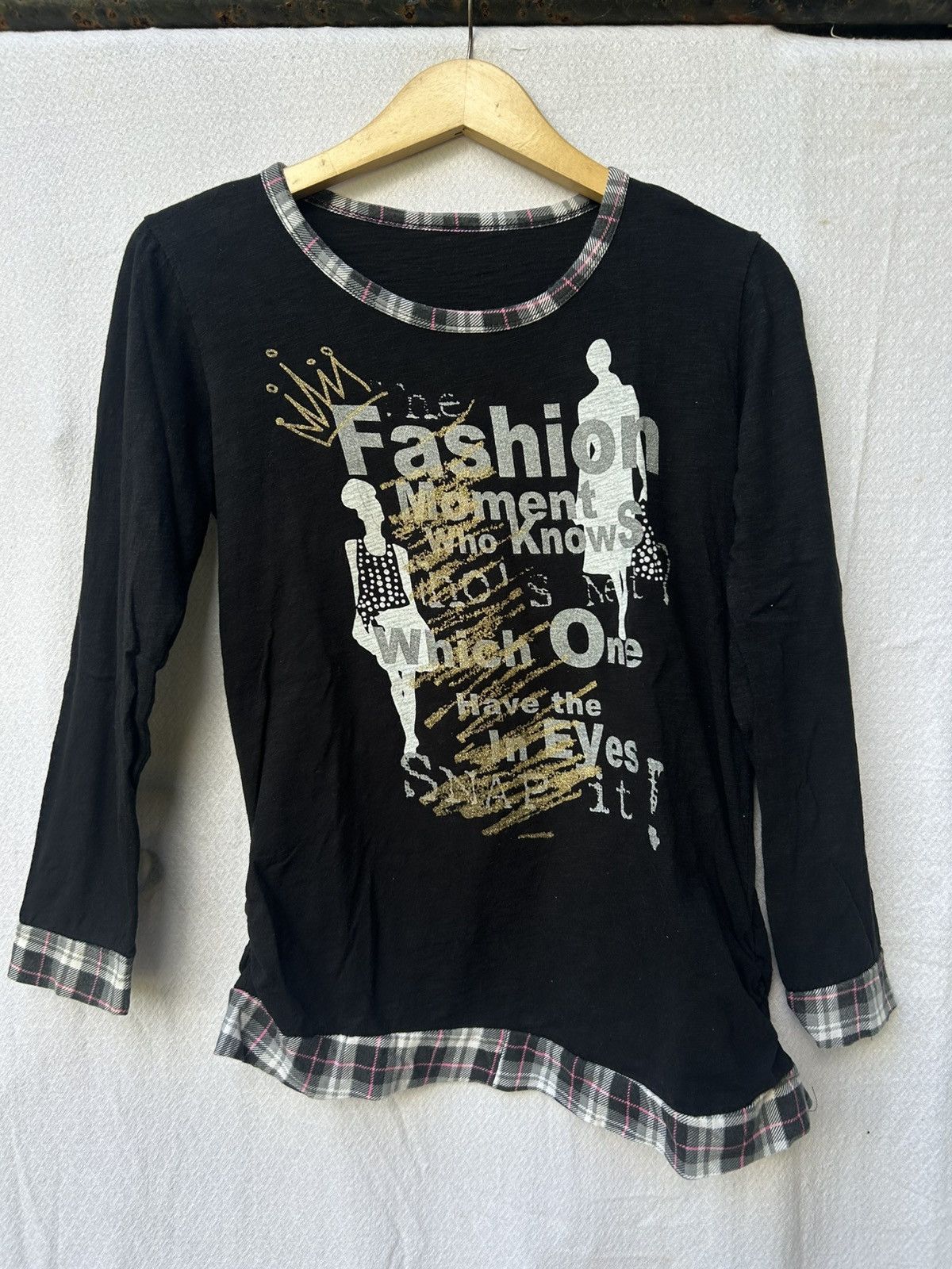 20471120 × Beauty Beast × Japanese Brand Japanese Assymetric Style Poem Longsleeve Size US M / EU 48-50 / 2 - 1 Thumbnail