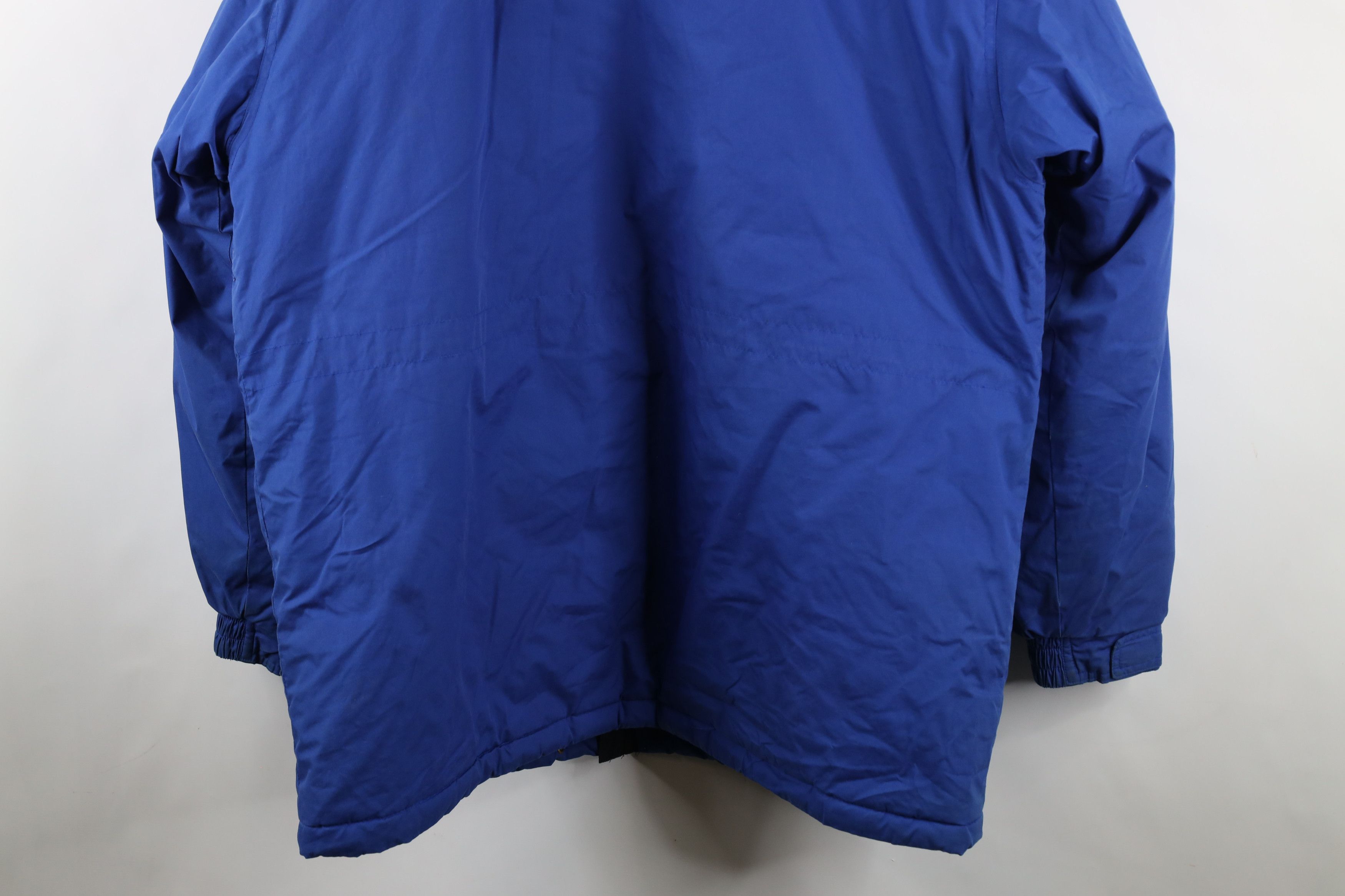 Vintage Vintage 90s Streetwear Winter Puffer Parka Jacket Royal Blue Size US XL / EU 56 / 4 - 15 Thumbnail