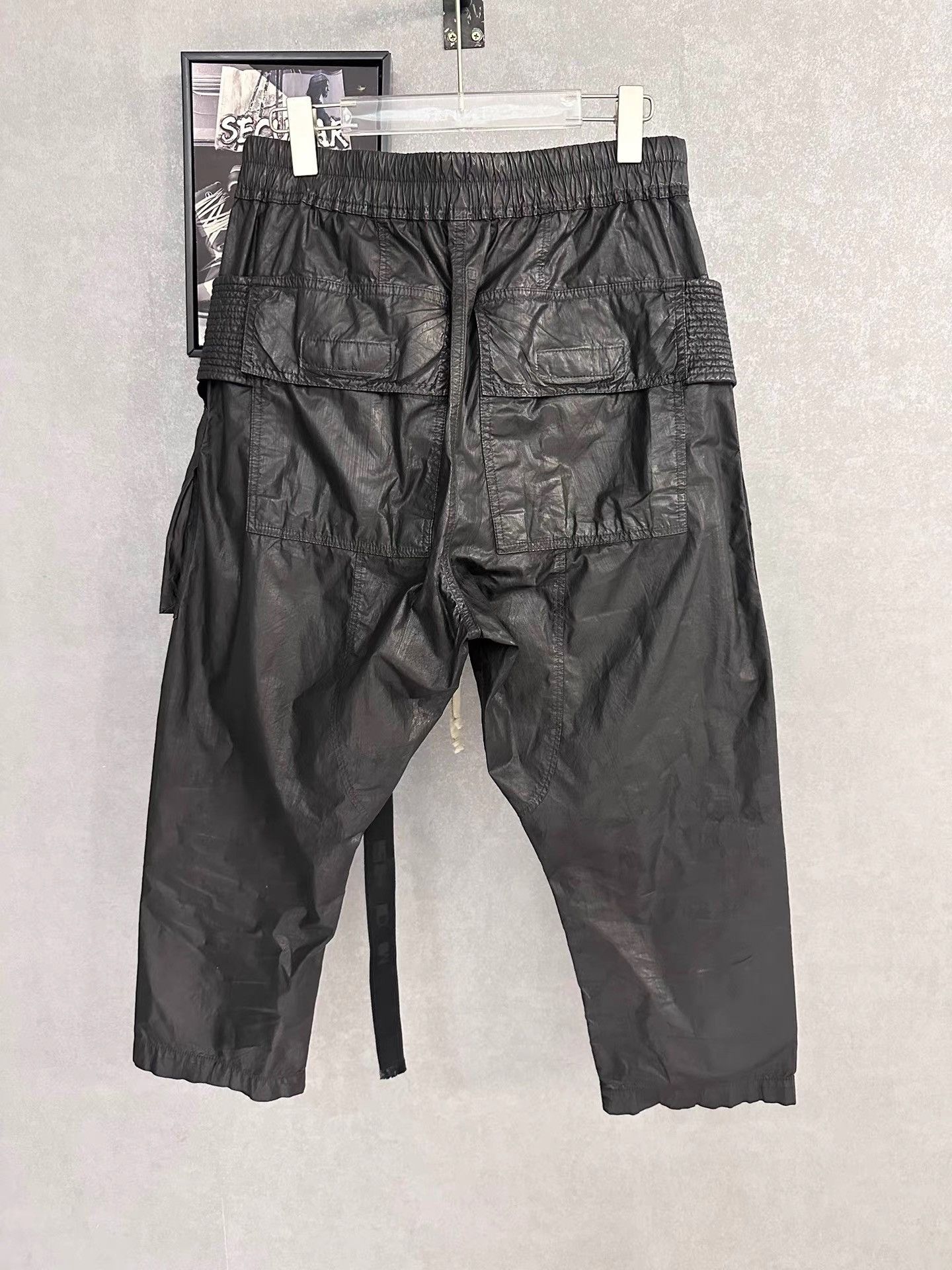 Rick Owens Rick Owens Waxed Double Ring Cropped Pants K34 Size US 31 - 2 Thumbnail