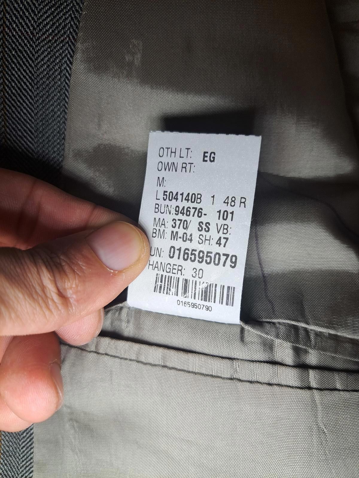 Polo Ralph Lauren Chaps Ralph Lauren Sport Coat Mens 48R Gray Herringbone Wool Size 48R - 5 Thumbnail
