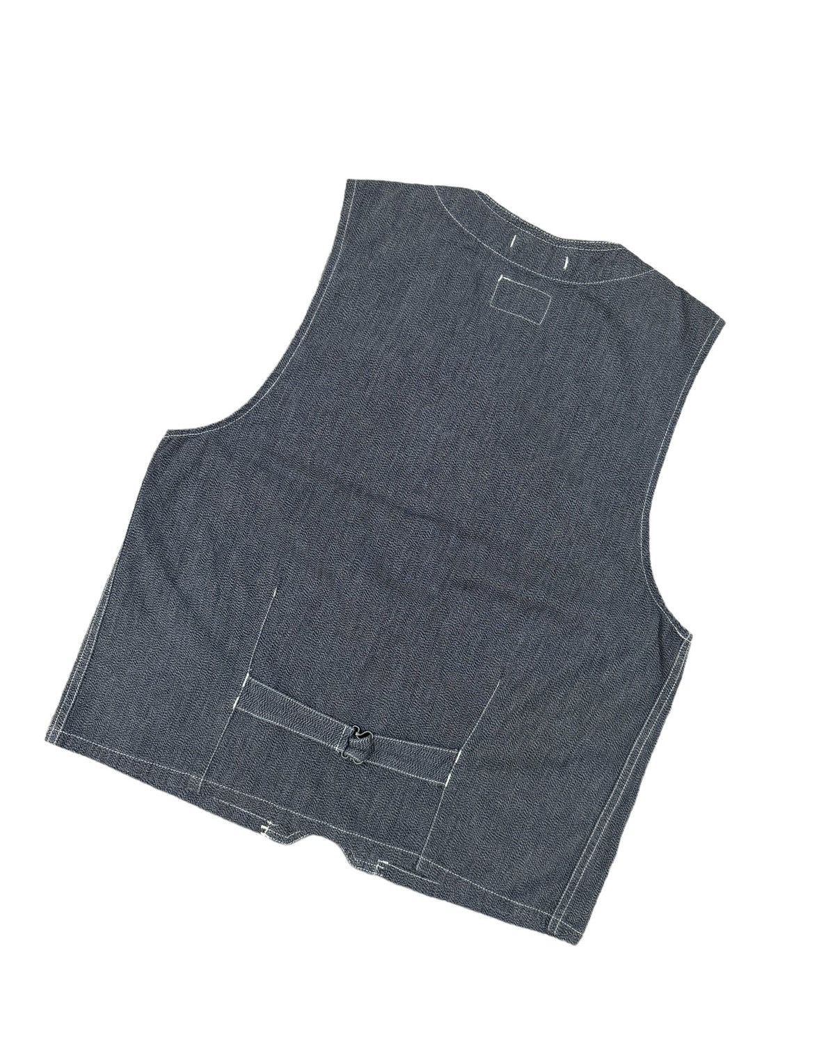 Engineered Garments Vtg🔥Engineered Garments Hbt Chambray Buckle Vest Button Vest Size 36S - 11 Thumbnail