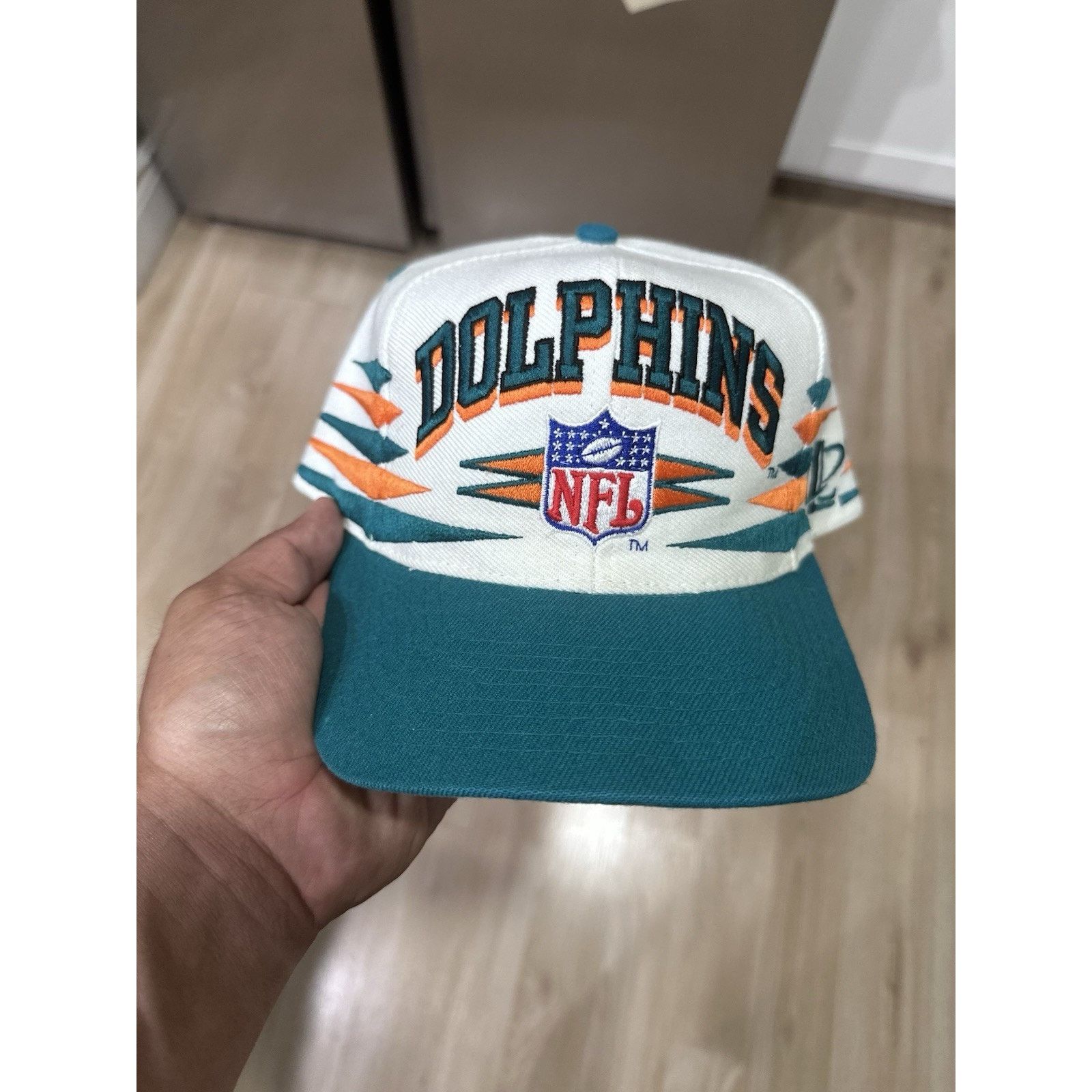 Pro Line Vintage NFL Miami Dolphins Diamond Cut Snapback 90s Hat Cap Size ONE SIZE - 1 Thumbnail