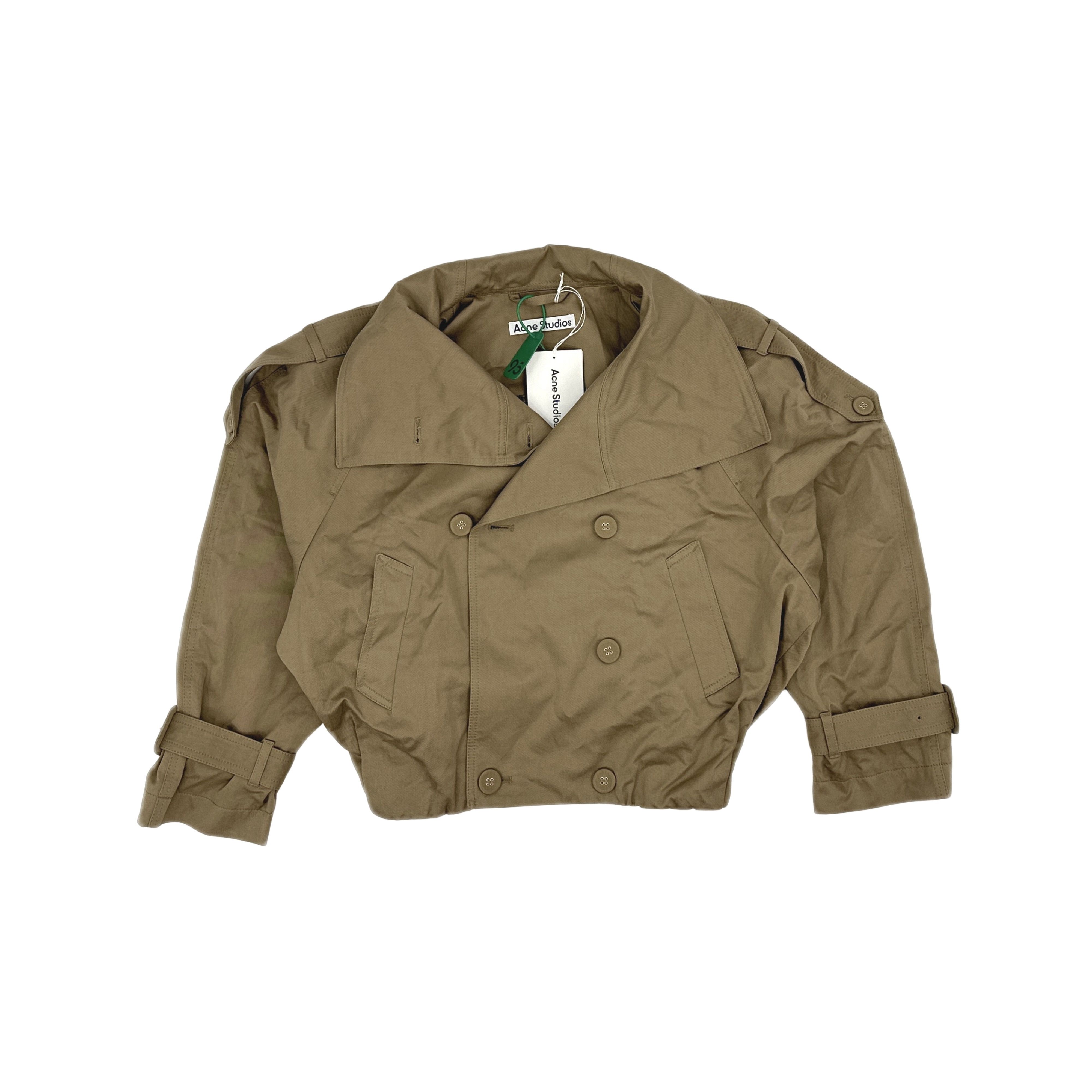 Acne Studios Acne Studios Double Breasted Cotton Jacket Size 34 Size XS / US 0-2 / IT 36-38 - 1 Thumbnail