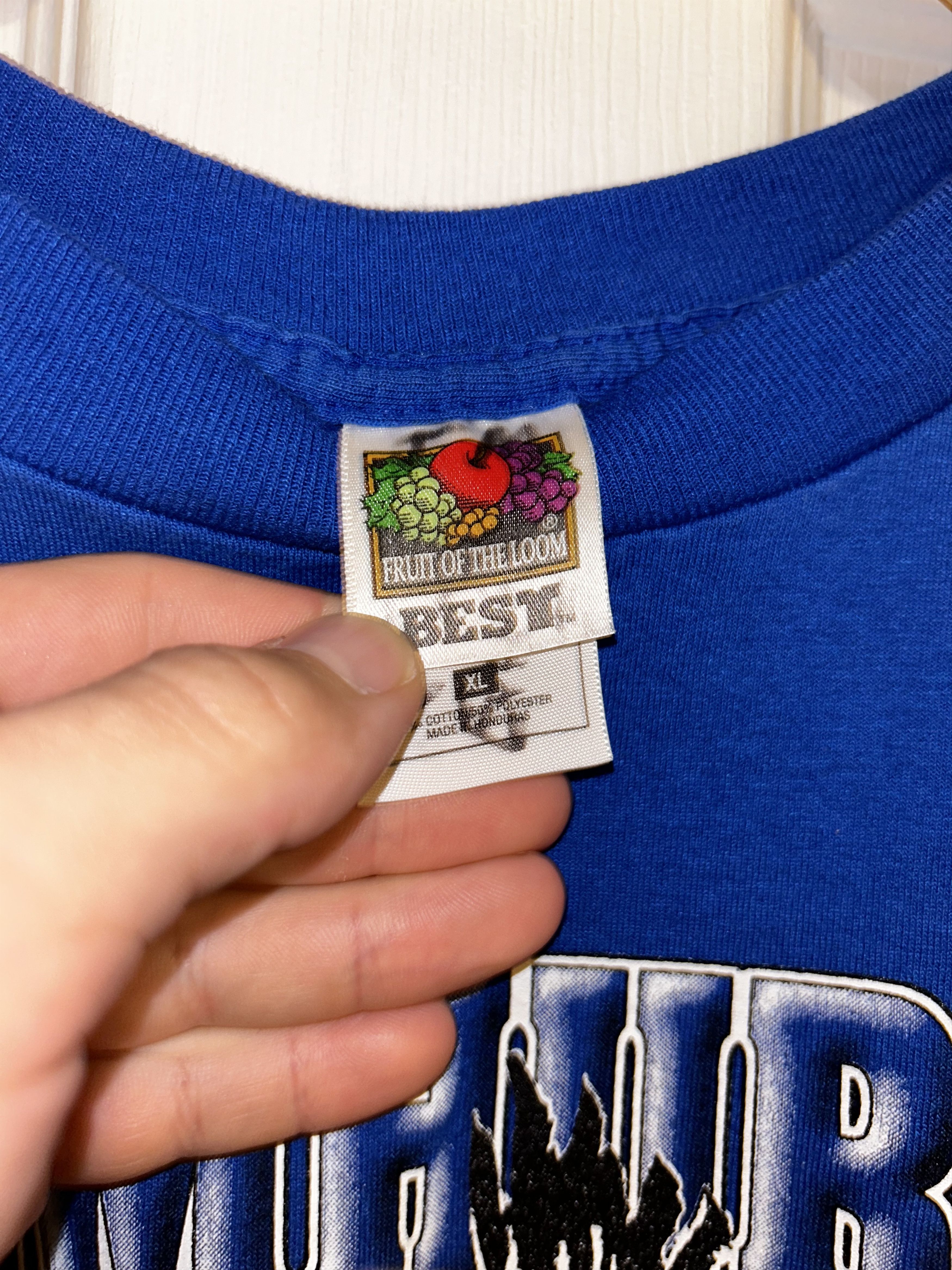 Fruit Of The Loom × Vintage Vintage 90's Graphic Tee Size US L / EU 52-54 / 3 - 3 Thumbnail