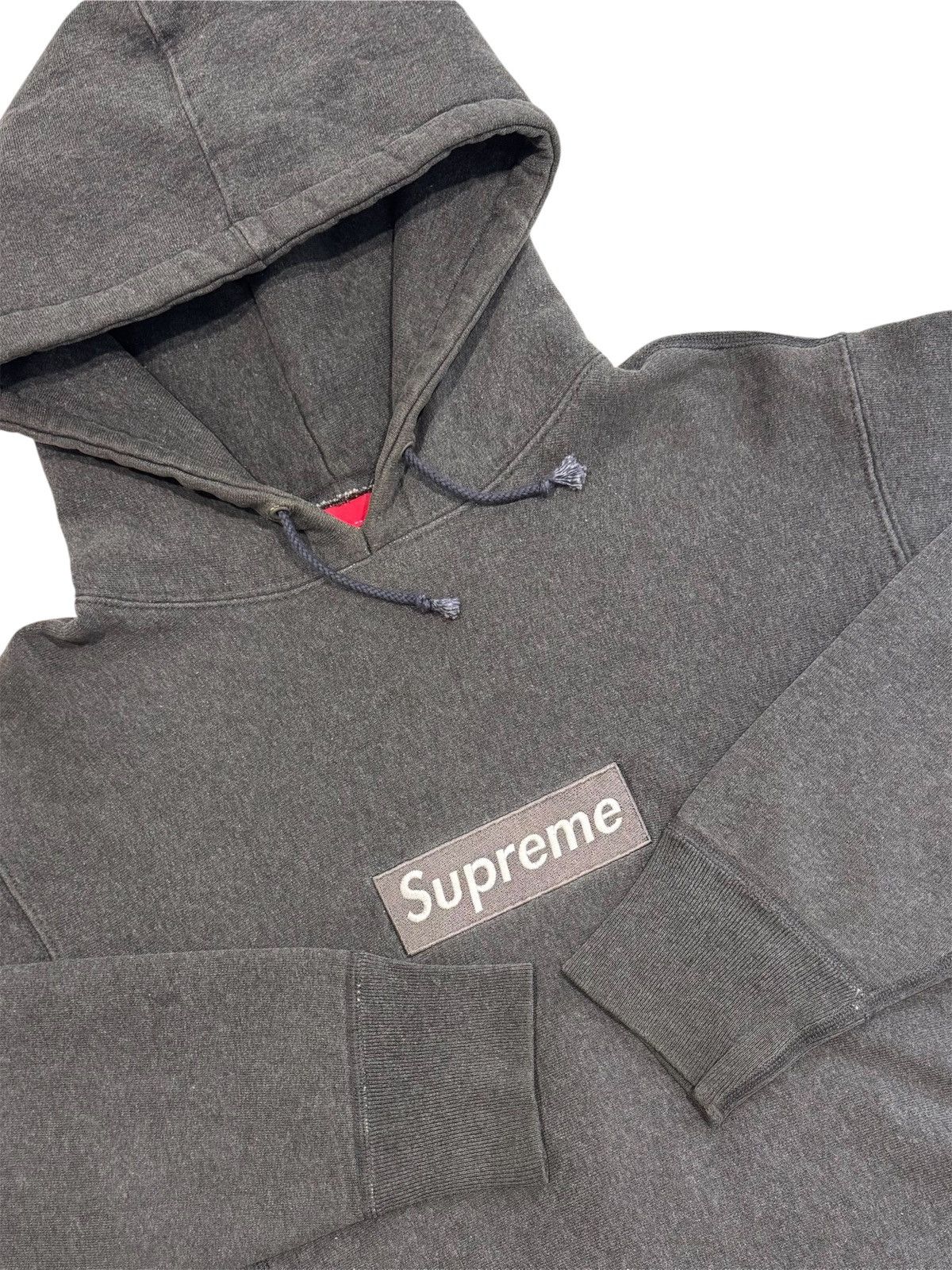 Supreme Supreme Grey Eyelet Hoodie | Grailed