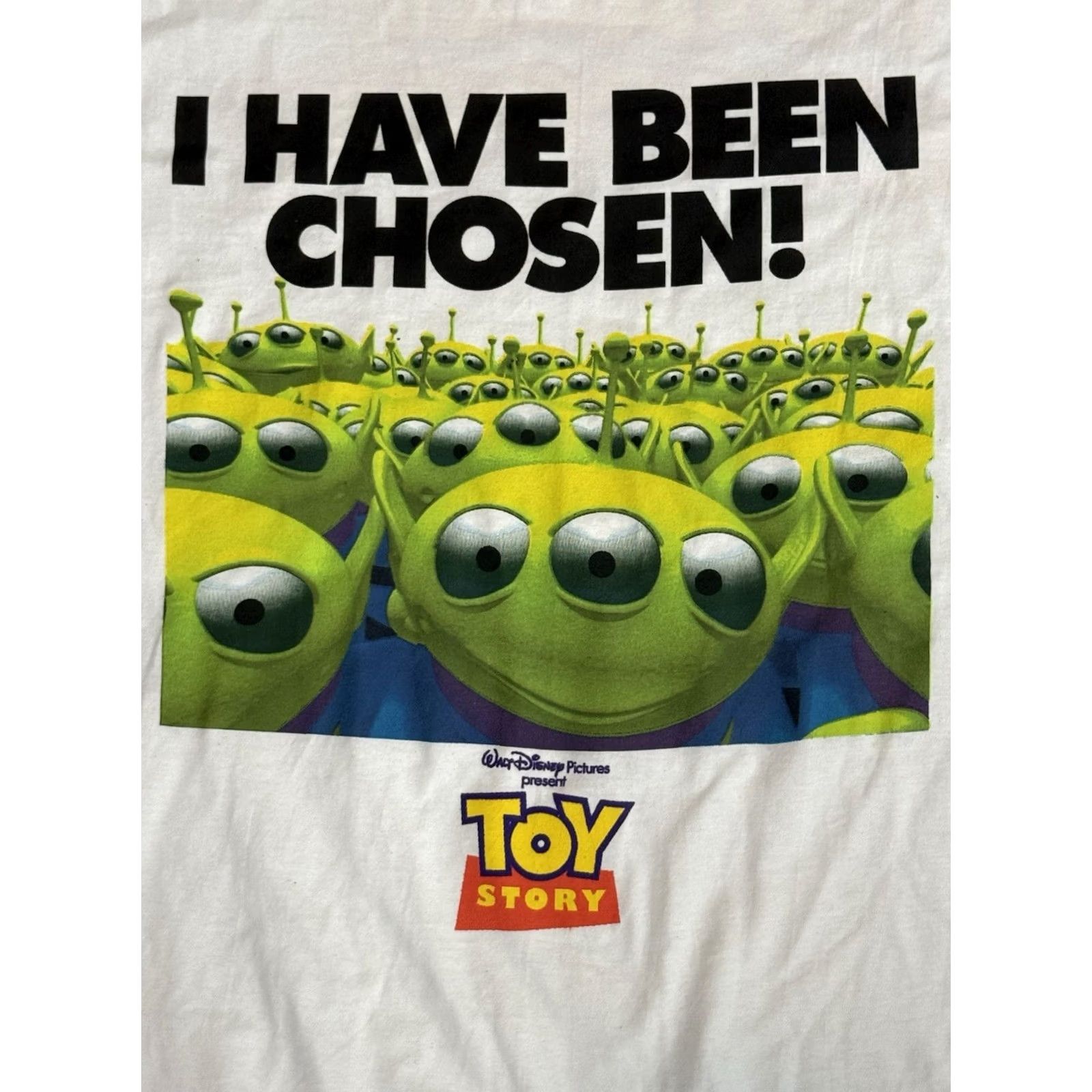 Disney VINTAGE Mickey Inc Toy Story Shirt L Men White Cotton Short Sleeve Crew Neck Aliens 2Sided Disney Toy Story Size US L / EU 52-54 / 3 - 3 Thumbnail