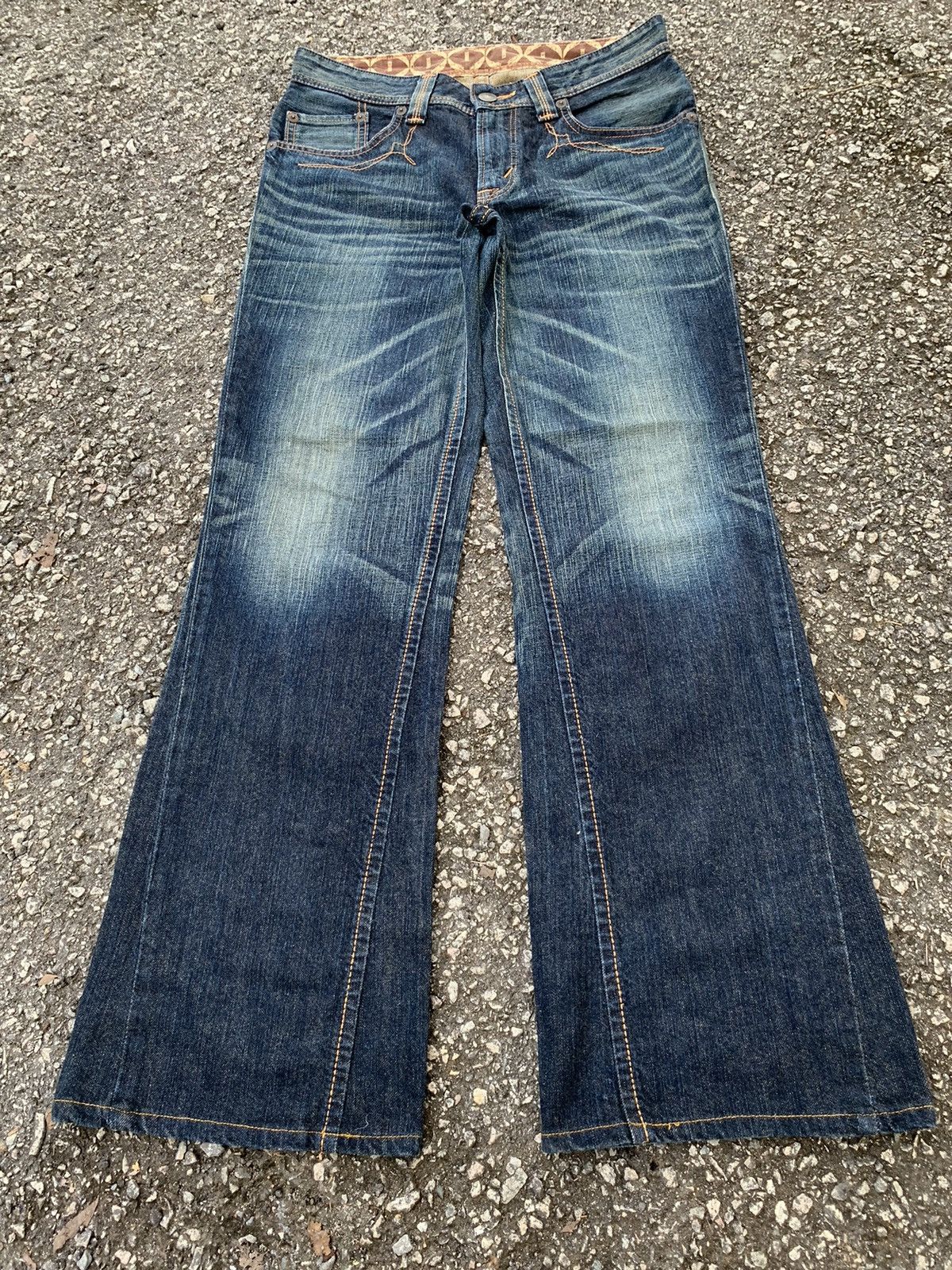 Edwin FLARE💥 EDWIN NAVAJO HIPPIES STYLE RUSTY DISTRESSED DENIM Size US 32 / EU 48 - 2 Thumbnail