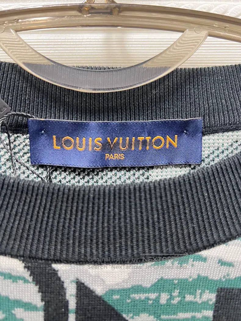 Louis Vuitton Louis Vuitton Full logo crewneck color-block cotton knit s Size US XL / EU 56 / 4 - 3 Thumbnail