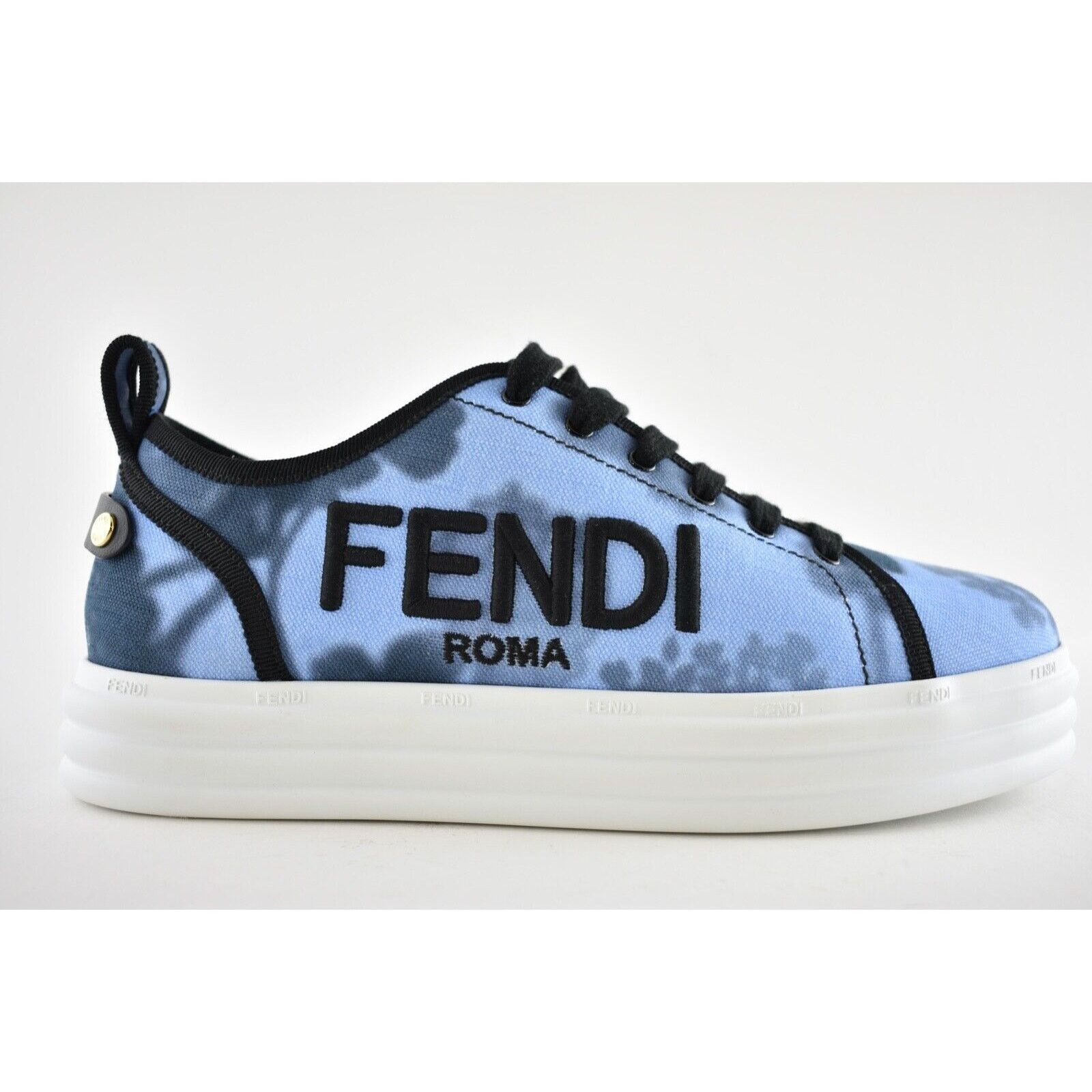 Fendi Rise Platform Logo Low Top Trainer Sneaker 36.5 Size US 6.5 / IT 36.5 - 3 Thumbnail
