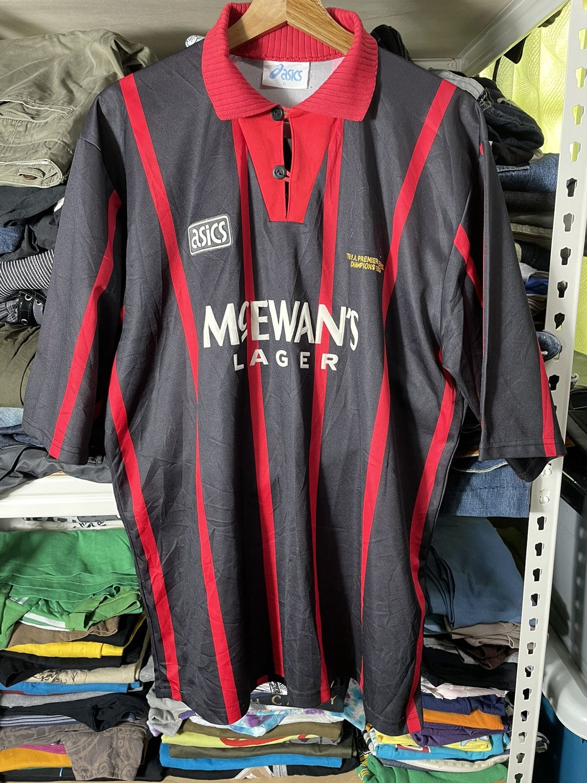 Asics Vintage Blackburn Rovers 94/95 Size US XL / EU 56 / 4 - 1 Thumbnail