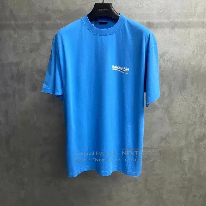 Balenciaga Balenciaga Blue Coke Print Logo T-shirt. Size US XS / EU 42 / 0 - 1 Thumbnail