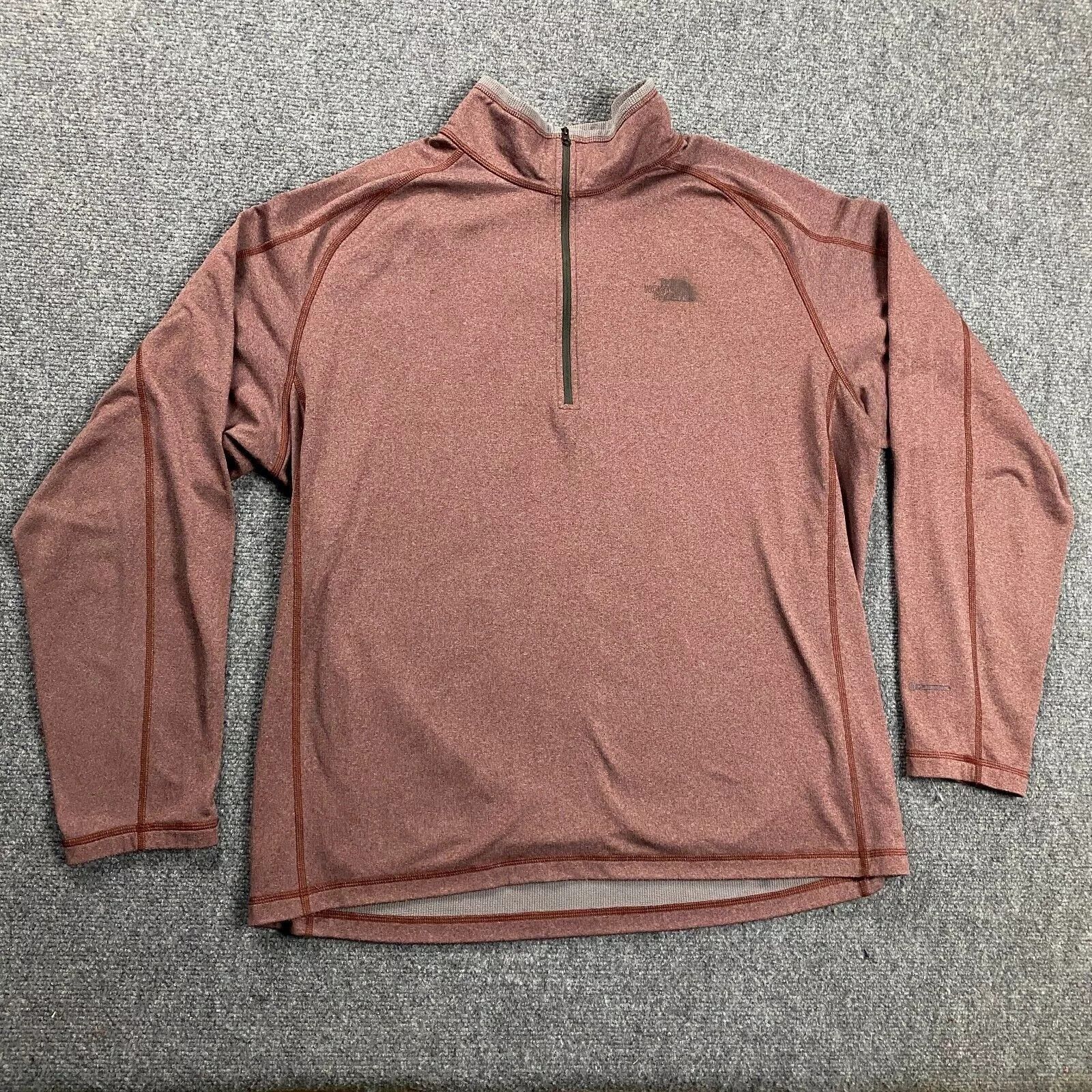 The North Face The North Face 1/4 Zip Pullover Mens XL Red Polyester Adults Size US XL / EU 56 / 4 - 1 Thumbnail