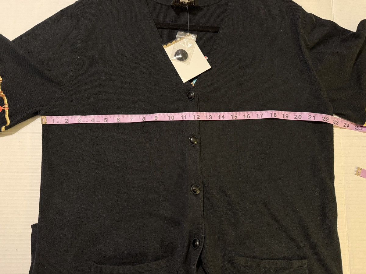 Bob Mackie Bob Mackie Black Art Feather Cardigan Sweater Dream Catcher Size XL / US 12-14 / IT 48-50 - 8 Thumbnail