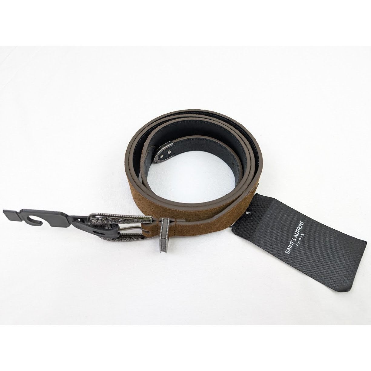 Saint Laurent Paris o1rshd1 Size:110 CM / Cintura Otterproof Aged Belt Dark Land Size 42 - 2 Thumbnail