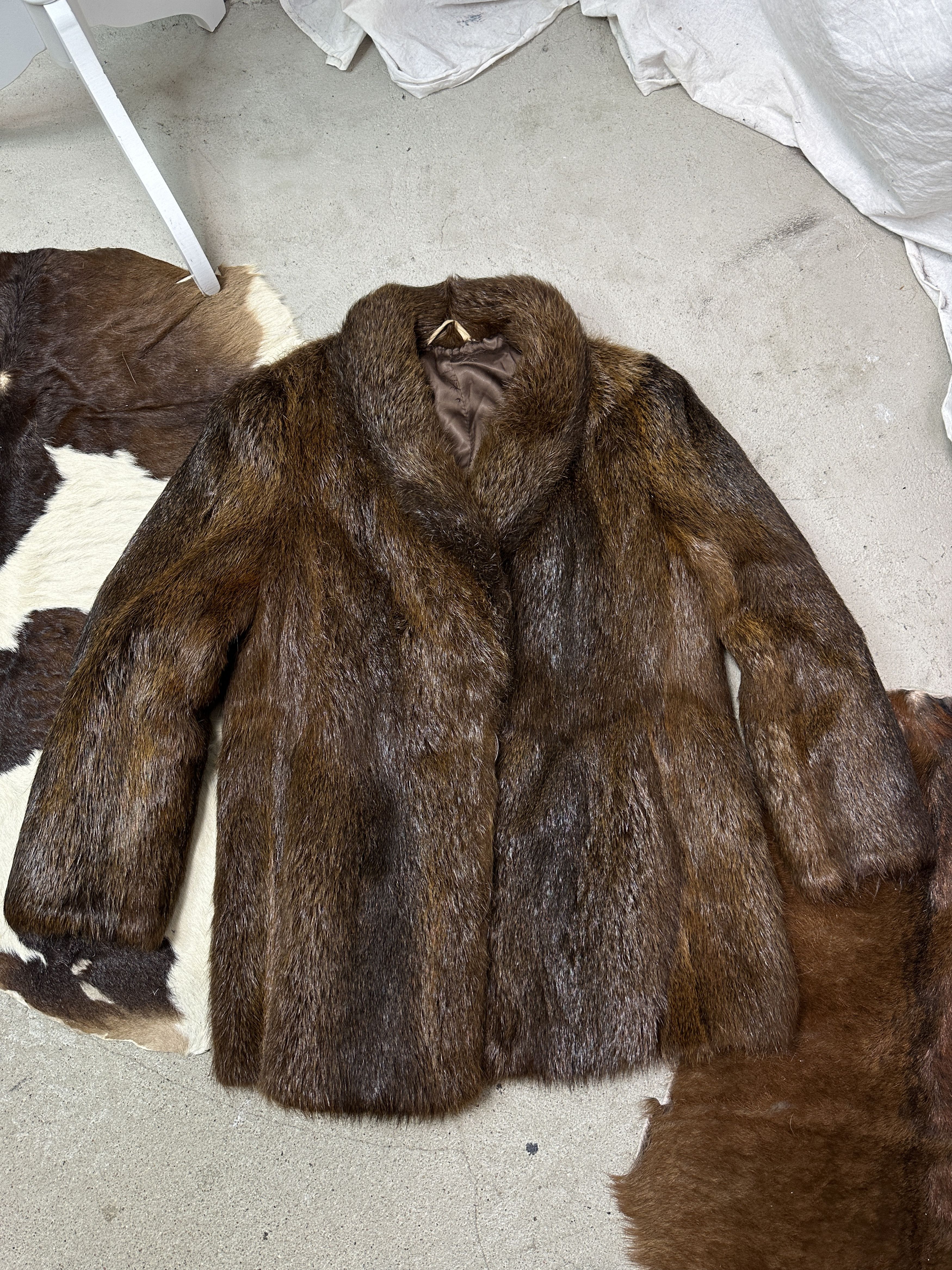 Vintage Vintage Old Money Classy Nutria Real Fur Coat 90s Size M / US 6-8 / IT 42-44 - 2 Thumbnail