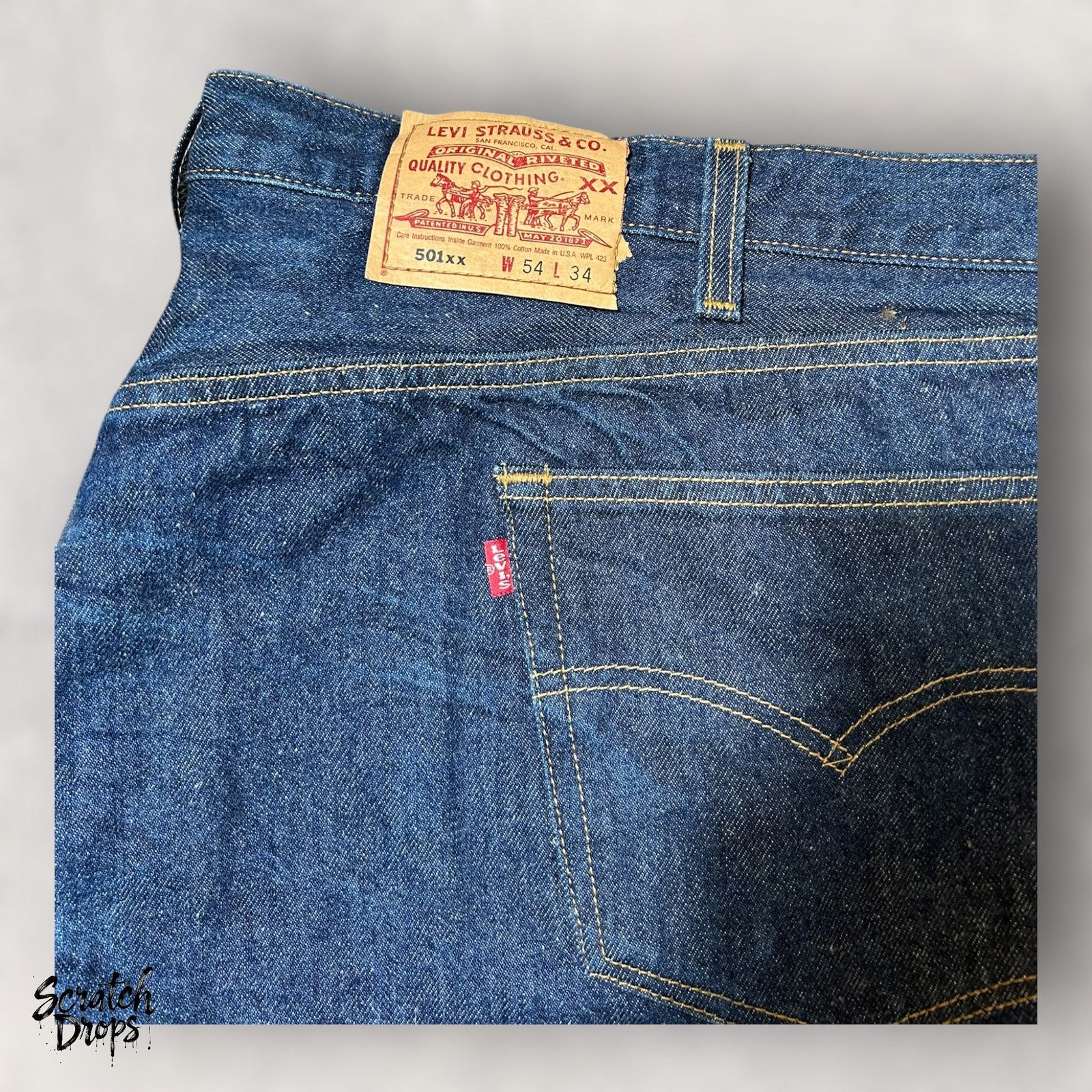 Levi's Vintage Levi's 501xx Shrink-to-Fit Jeans USA W54 L34 501