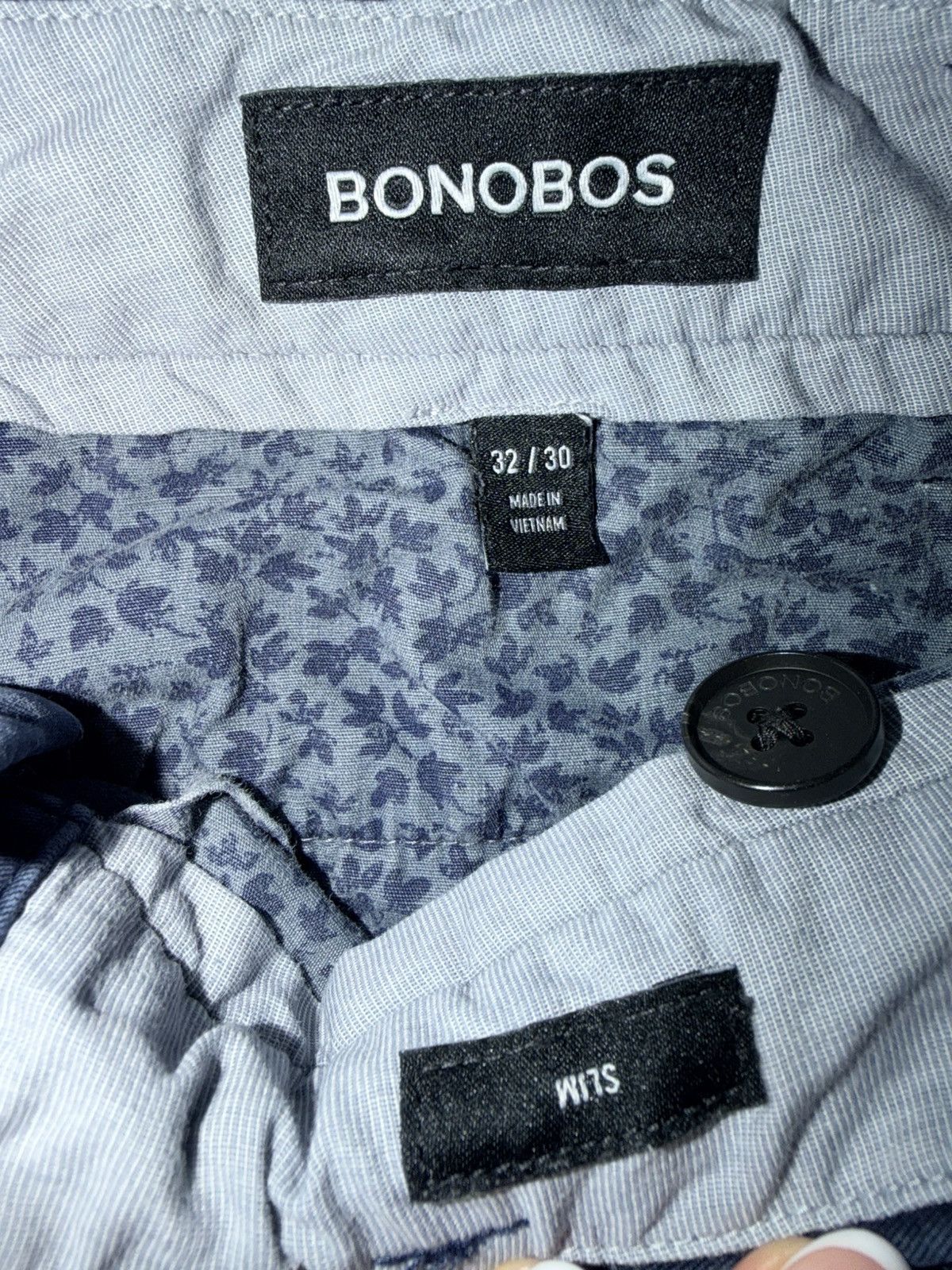 Bonobos Bonobos Slim Fit Navy Pants Size US 32 / EU 48 - 2 Thumbnail