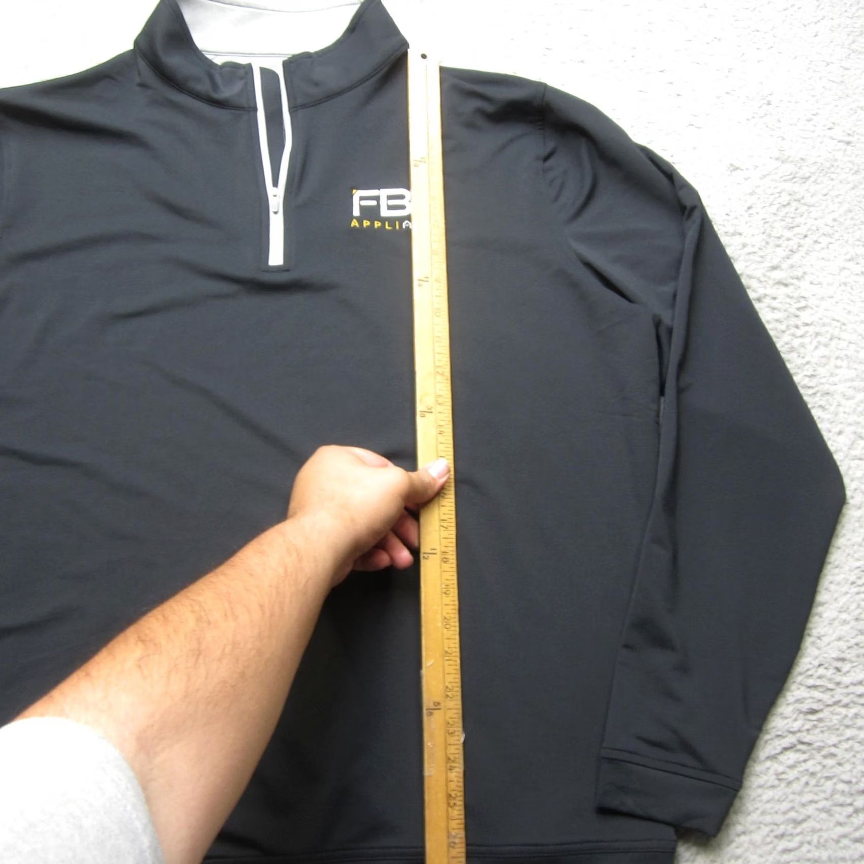 Peter Millar Peter Millar Pullover Mens XL Black FBS Appliance Half Zip Golf Sweater Logo Size US XL / EU 56 / 4 - 6 Thumbnail