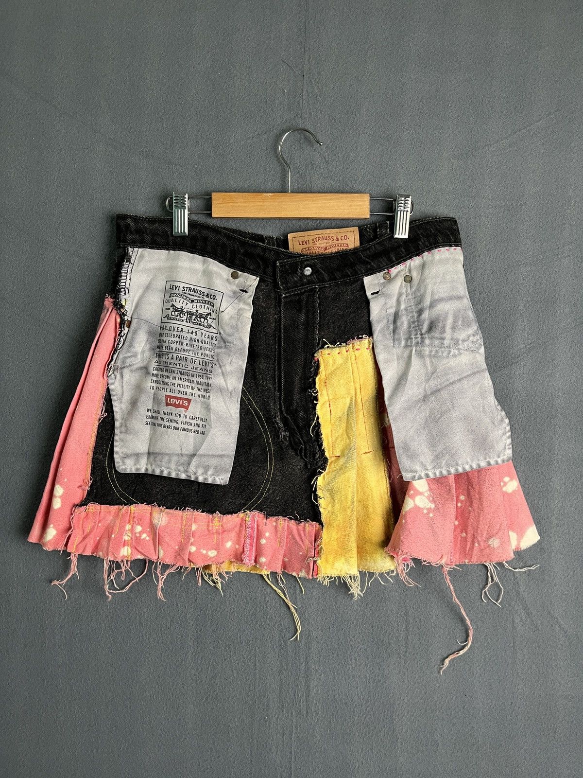 Beauty Beast × Levi's Custom Pleated Seditionaries Skirt Size 32" / US 10 / IT 46 - 10 Thumbnail