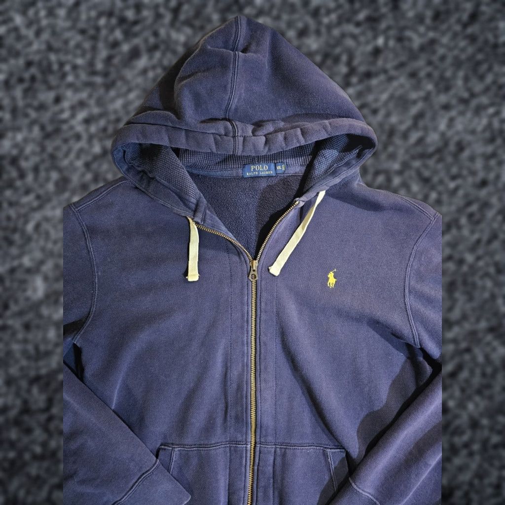 Polo Ralph Lauren VINTAGE Polo Ralph Lauren Full Zip Hooded Sweatshirt Jacket Blue Mens XXL Size Hoodie Shirt Men Medium? Size US XXL / EU 58 / 5 - 1 Thumbnail