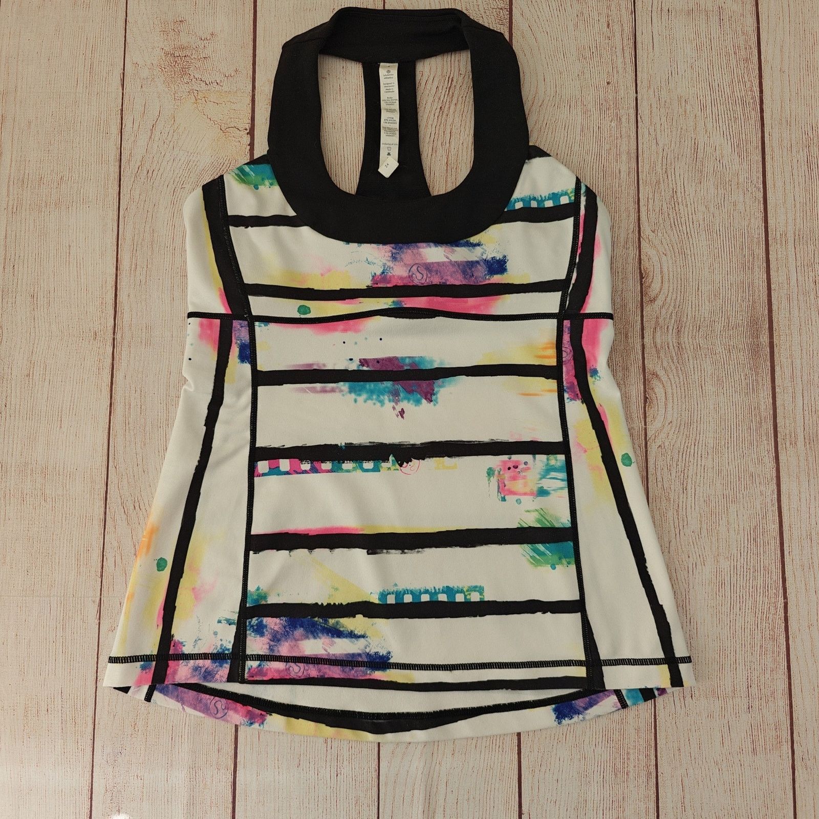 Lululemon Lululemon Scoop Neck Tie Dye Striped Tank sz 8 Size M / US 6-8 / IT 42-44 - 6 Thumbnail