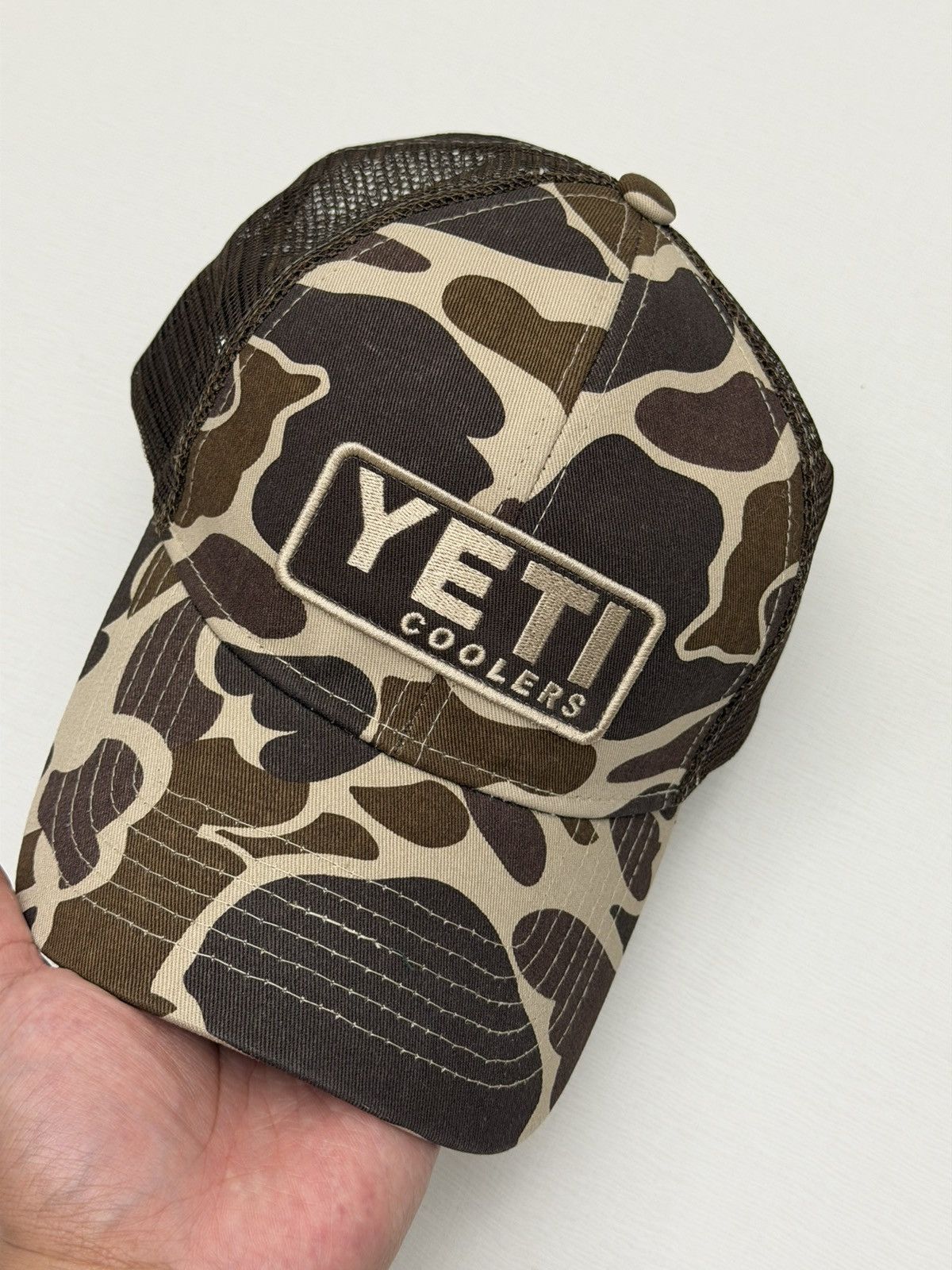 Yeti YETI Coolers Camo Mesh Back Snapback Trucker Hat Brown Size ONE SIZE - 2 Thumbnail