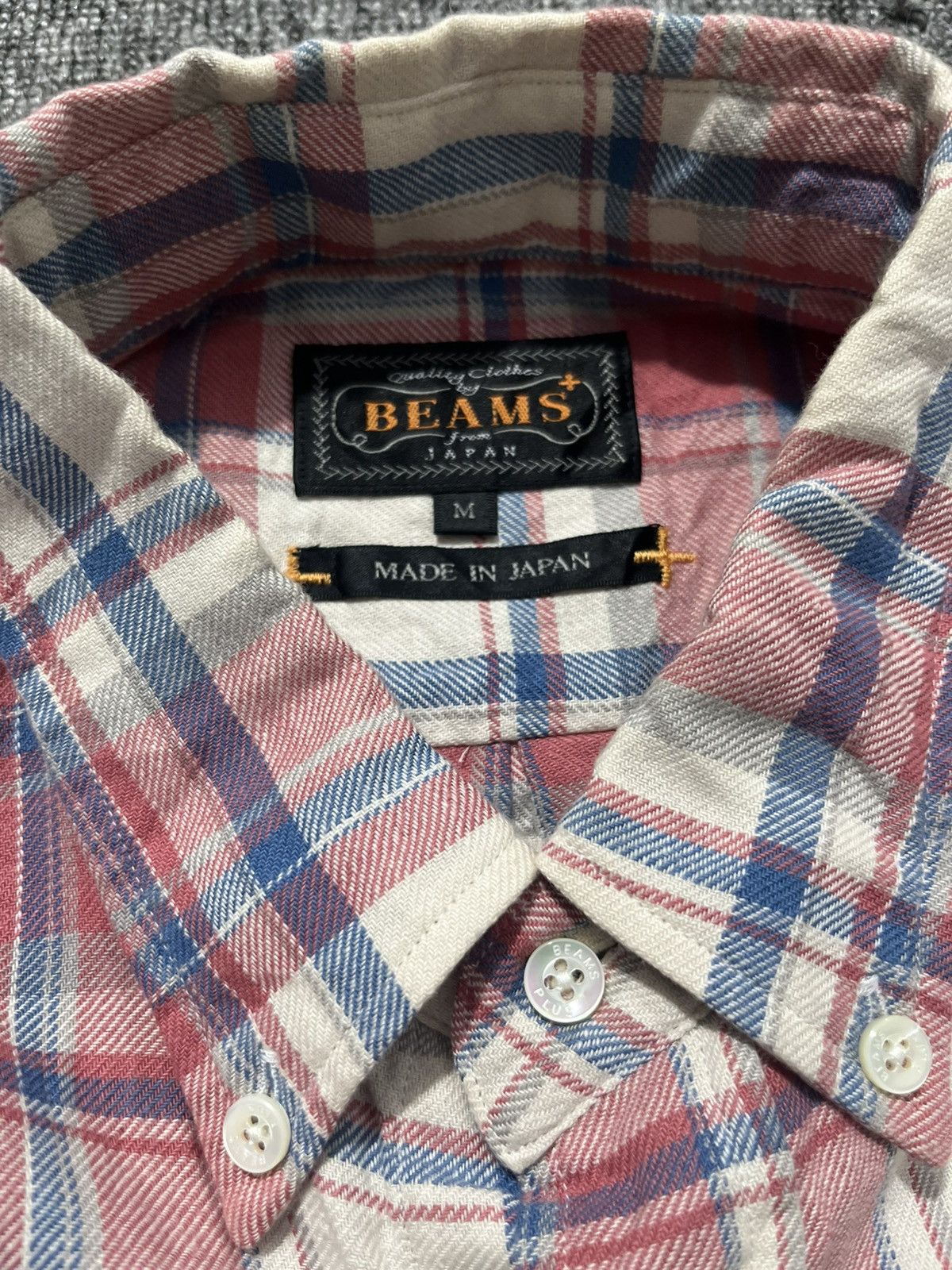 Beams Plus Beams plus plaid shirt button Size US M / EU 48-50 / 2 - 5 Thumbnail