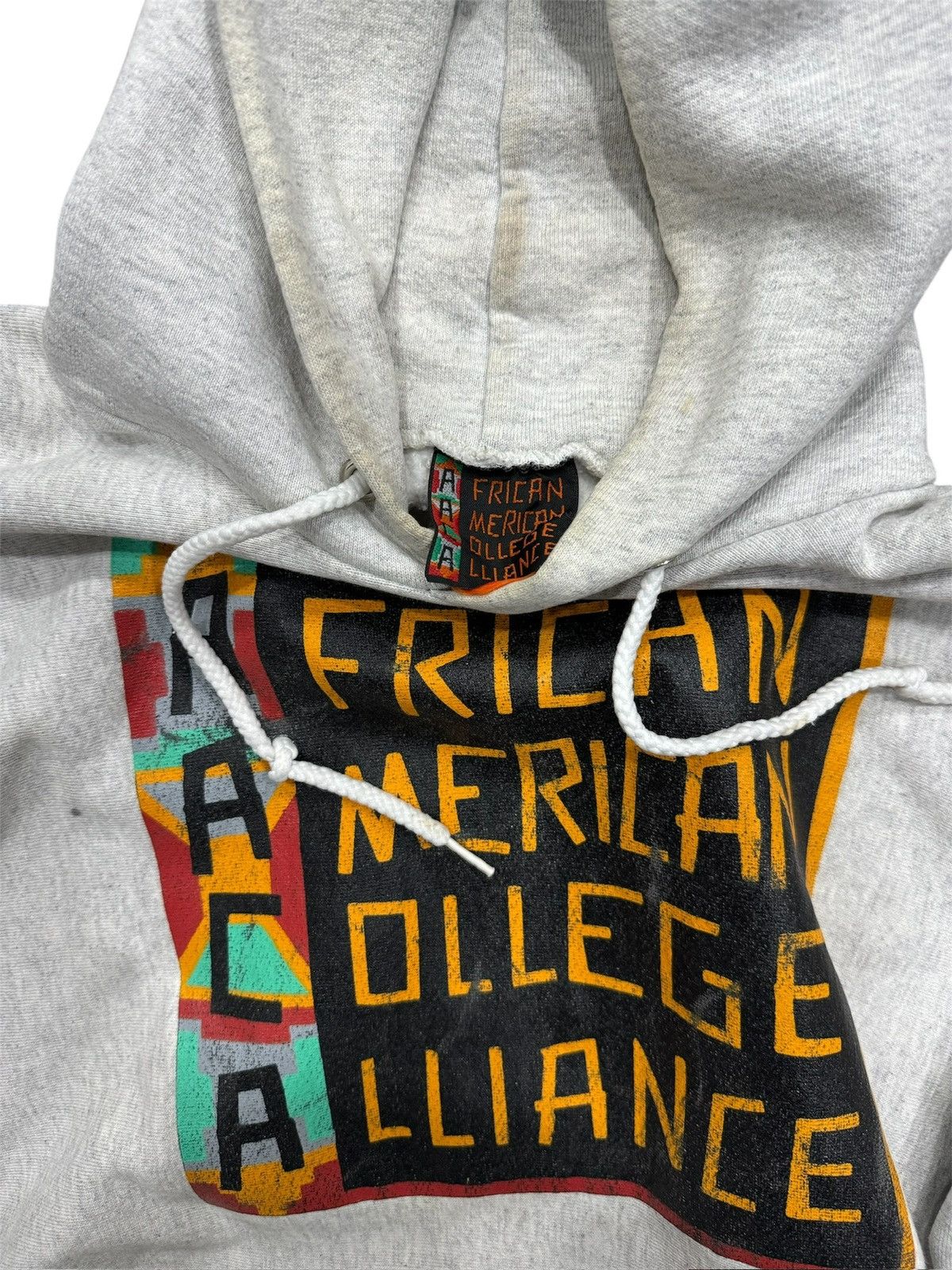 Vintage Vintage African American College Alliance Hoodie Size Xl Size US XL / EU 56 / 4 - 2 Thumbnail