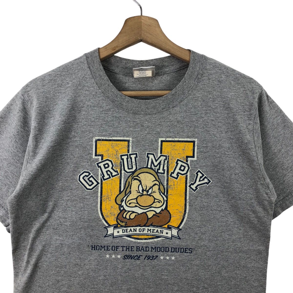 Disney × Vintage Vintage Disney GRUMPY Tee Shirt Cartoon Animation Size US S / EU 44-46 / 1 - 2 Thumbnail