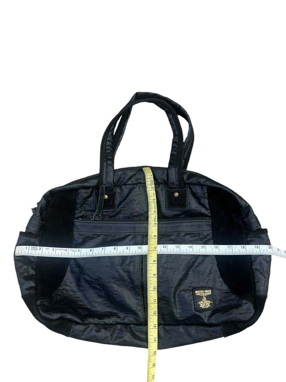 Leather Vintage Masterpiece Japan Suede Leather Wax Nylon Boston Bag Size ONE SIZE - 25 Thumbnail
