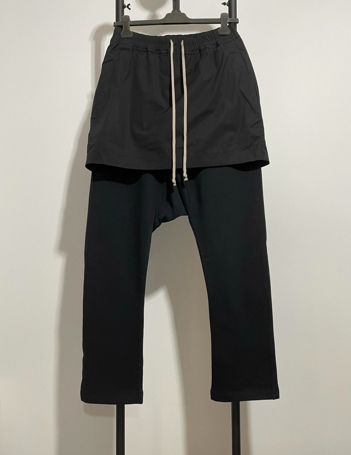 image of Rick Owens Culottes Trousers in Black, Men's (Size 28)