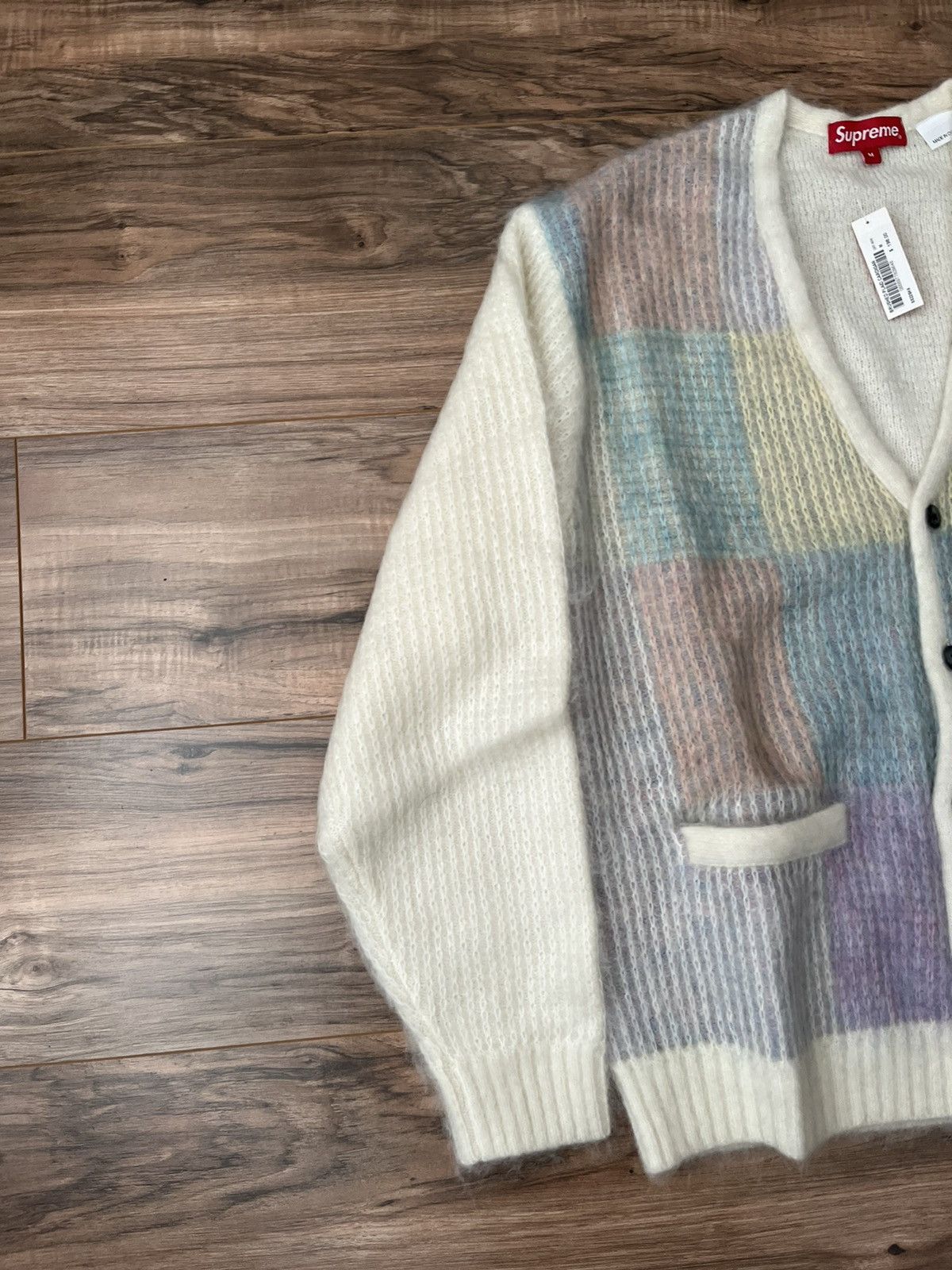 Supreme Supreme Brushed Grid Cardigan Size US M / EU 48-50 / 2 - 2 Thumbnail