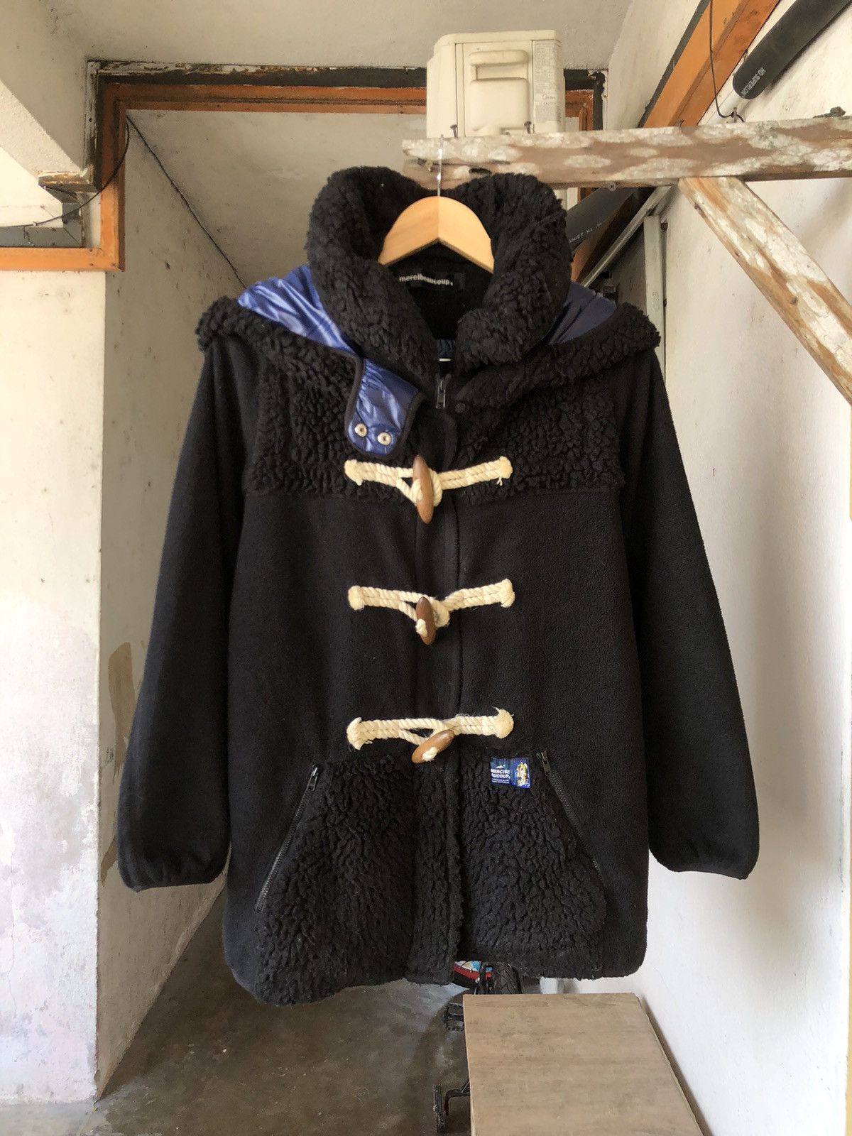 Issey Miyake Nice🥷Mercibeaucoup by Issey Miyake Big Hoodie Fleece Jacket Size L / US 10 / IT 46 - 2 Thumbnail