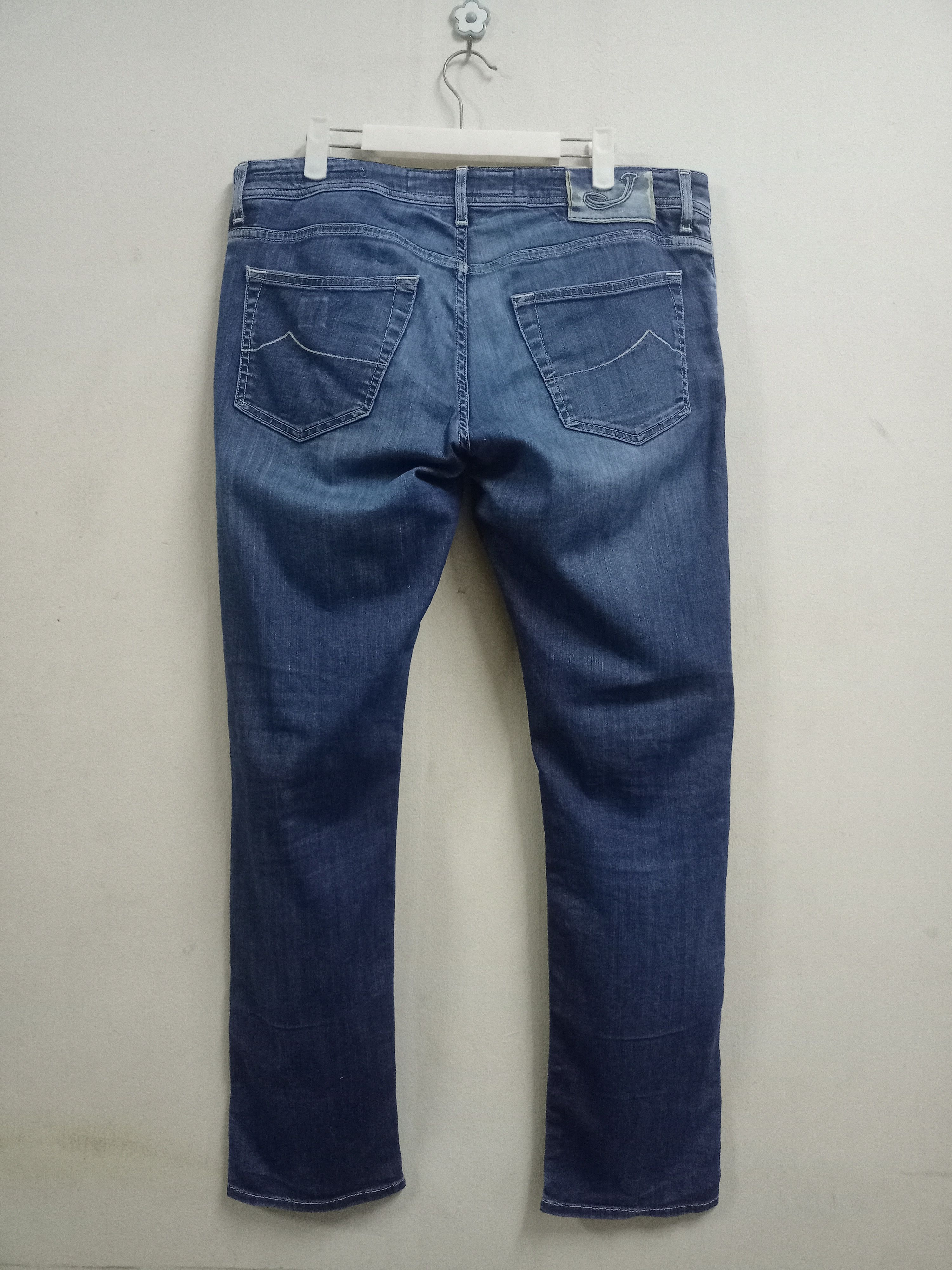 Jacob Cohen Vintage Jacob Cohen 622 Blue Wash Distressed Jeans Size US 36 / EU 52 - 2 Thumbnail