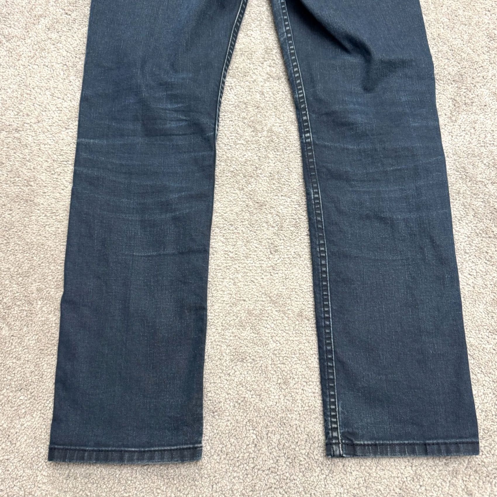Levi's VINTAGE Levi's 511 Straight Leg Slim Fit Denim Jeans Mens 31x32 Dark Wash Cotton Casual Size US 31 - 3 Thumbnail