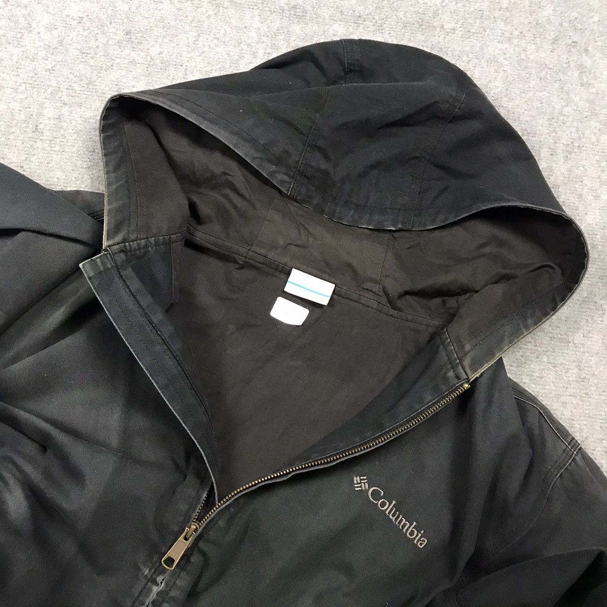 Columbia × Vintage COLUMBIA BLACK FADED ZIPPER HOODIES JACKET Size US XL / EU 56 / 4 - 14 Thumbnail