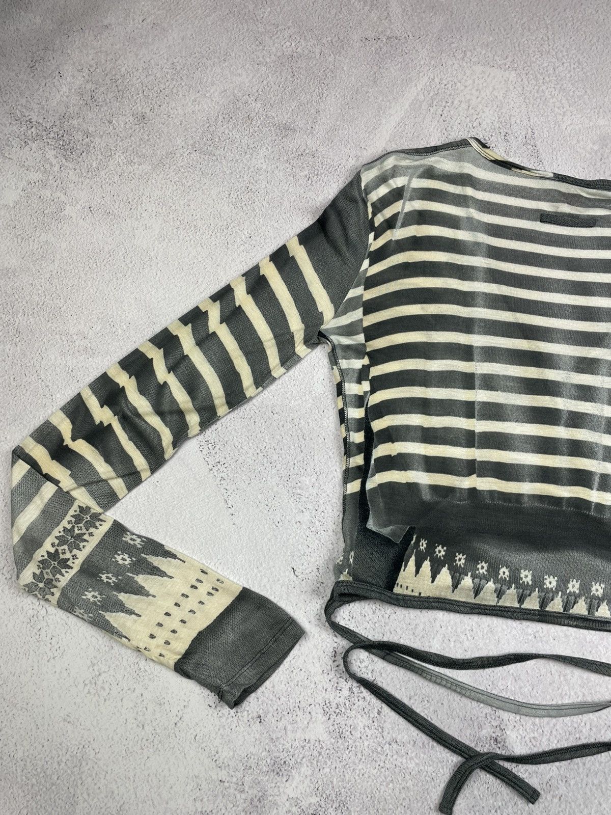 Jean Paul Gaultier JPG Soleil Long-Sleeve VNeck Shirt Jean Paul Gaultier Unique Size M / US 6-8 / IT 42-44 - 12 Thumbnail