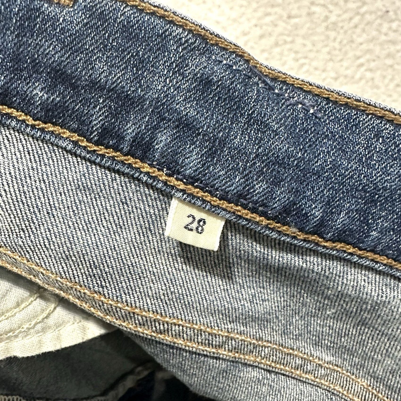 Citizens Of Humanity VINTAGE Citizens of Humanity Drew Flip Flop Flare Denim Jeans 28 Blue Womens Wide Leg 5-Pocket Distressed Jeans Size 28" / US 6 / IT 42 - 4 Thumbnail