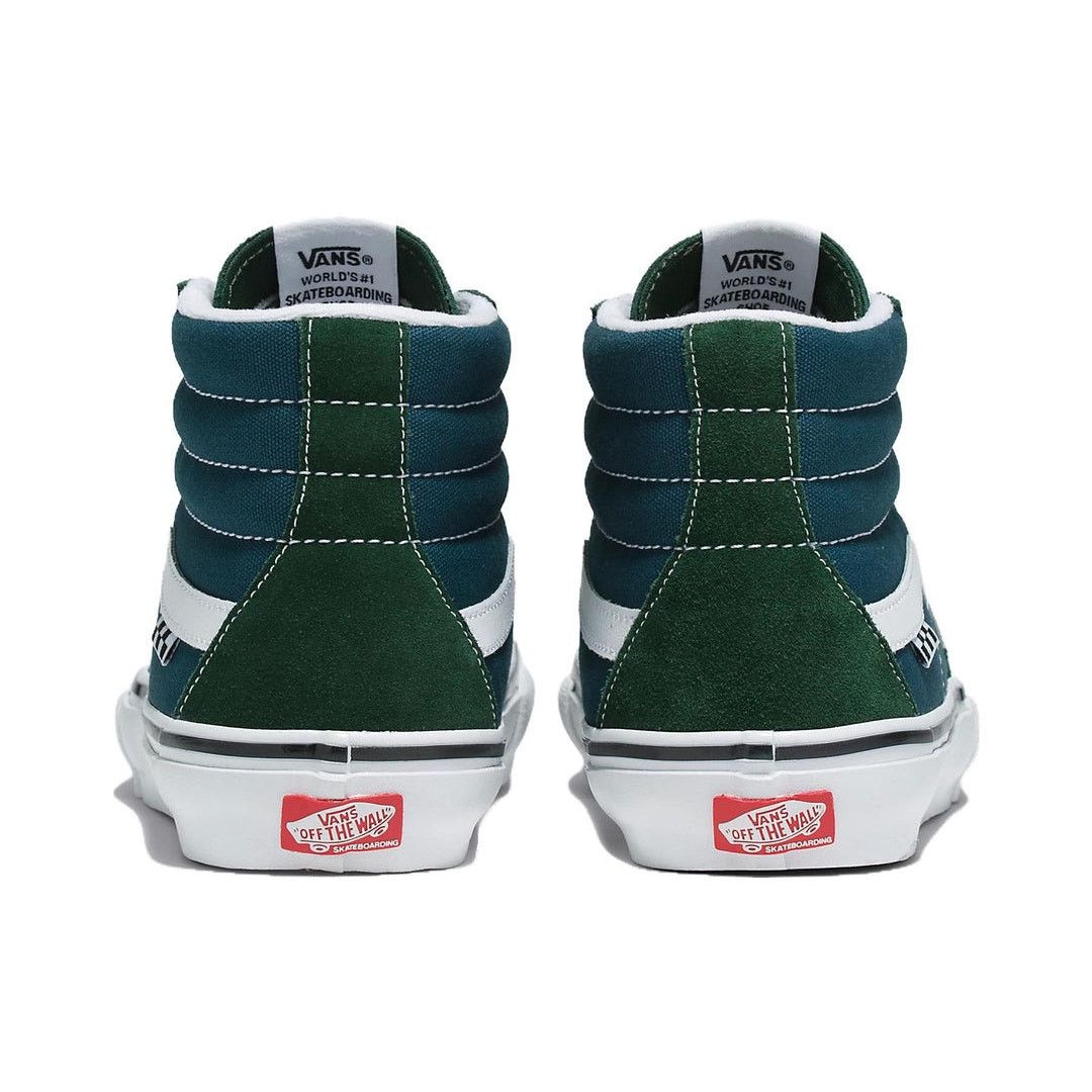 Vans VANS MEN'S 13 SK8 HI MOUTAIN VIEW GREEN BLUE CANVAS NIB Size US 13 / EU 46 - 3 Thumbnail