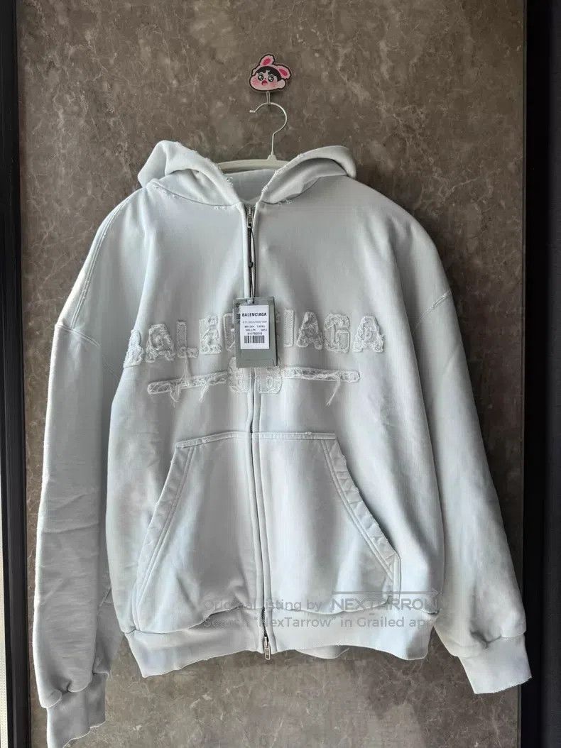 Balenciaga Balenciaga Embroidery Letter Zip Hoodie Size US M / EU 48-50 / 2 - 1 Thumbnail