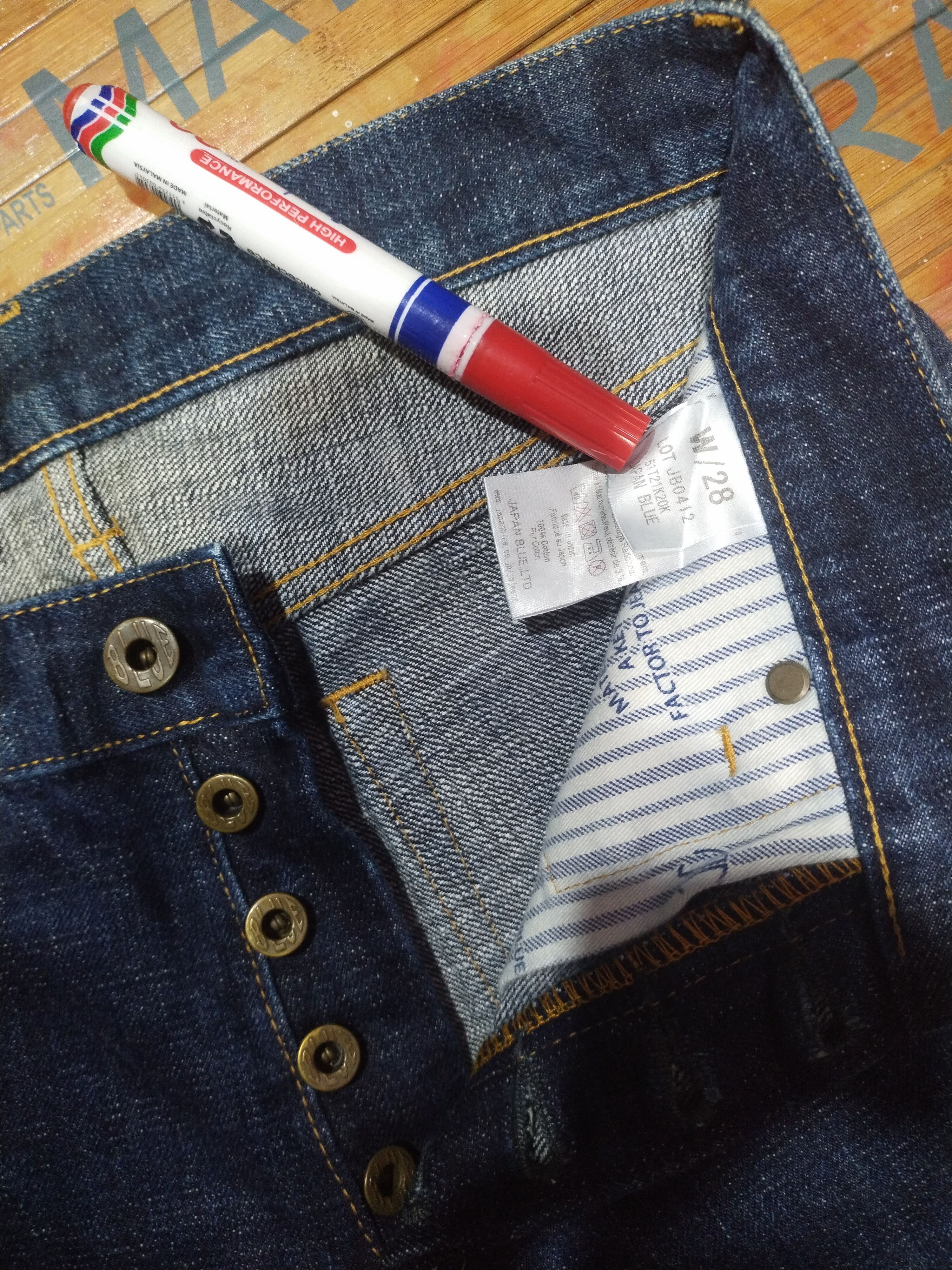 Japan Blue Jeans × Japanese Brand × Vintage Vintage Japan Blue Jeans Size US 28 / EU 44 - 18 Thumbnail