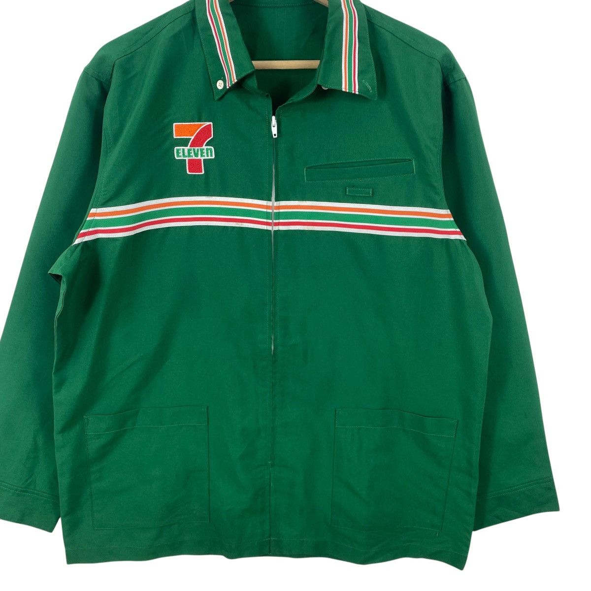 Vintage Vintage 7-ELEVEN Employee Work Jacket Zip Up Uniform Size US L / EU 52-54 / 3 - 5 Thumbnail