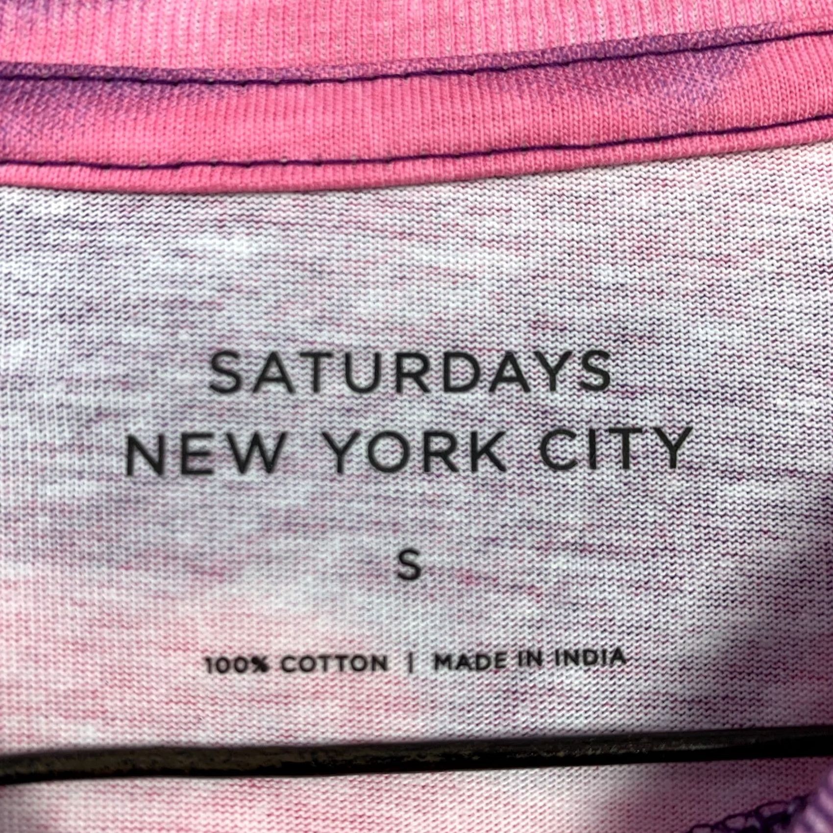 Saturdays NYC Saturdays NYC Tie Dye Pink Purple Long Sleeve Tee Shirt Small Size S / US 4 / IT 40 - 4 Thumbnail